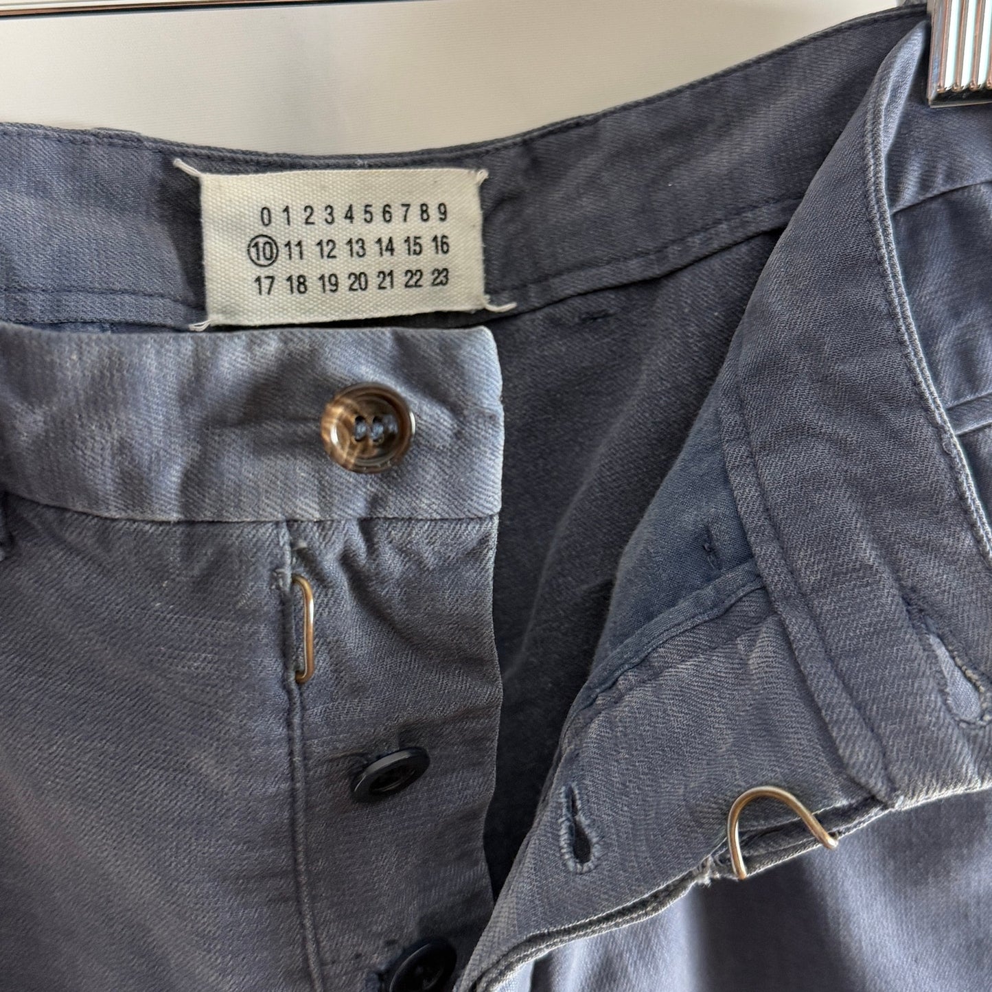 Maison Margiela French Blue Slim Cargo Pants