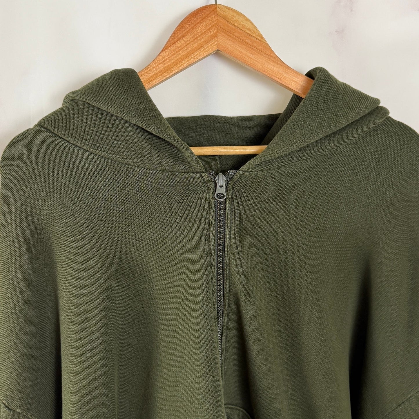 Greg Ross Green Heavyweight Zip-Up Hoodie