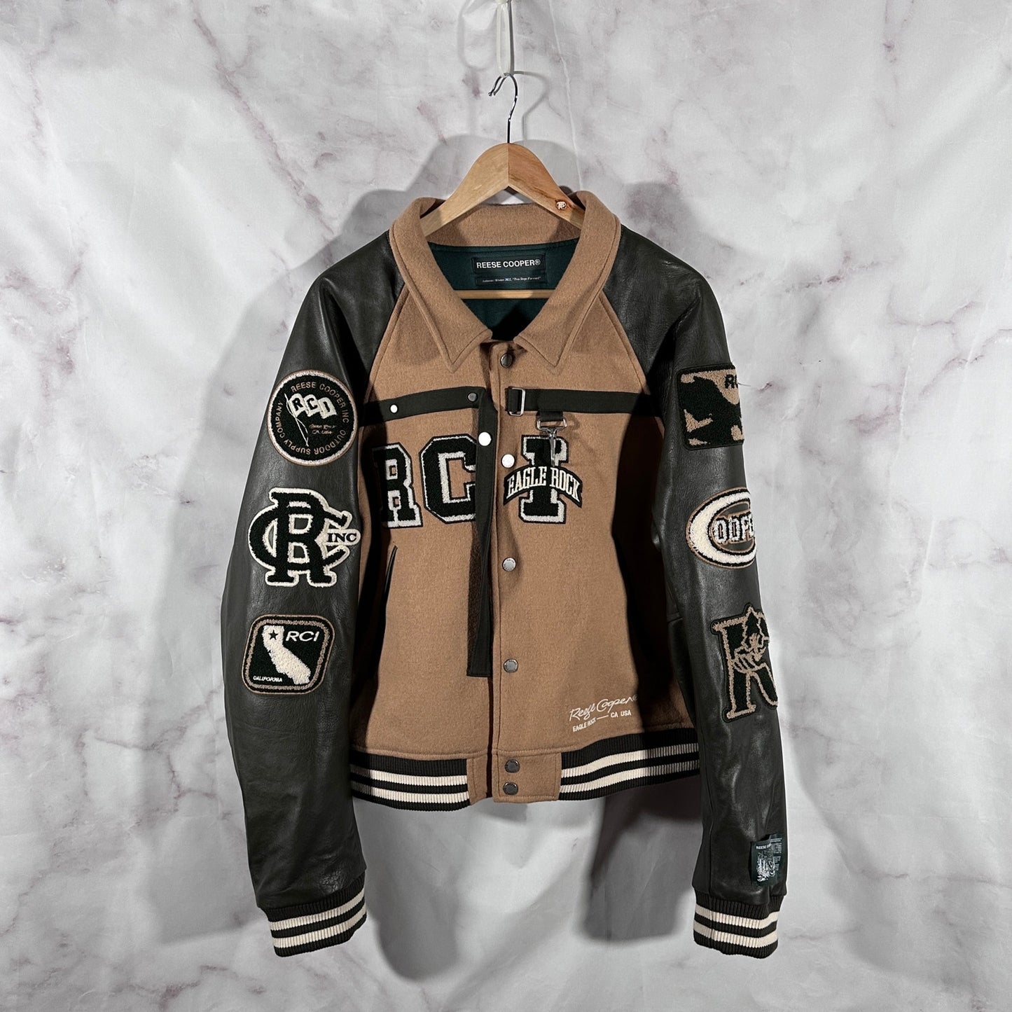 Reese Cooper F/W22 ‘Two Steps Forward’ Eagle Rock Varsity Jacket