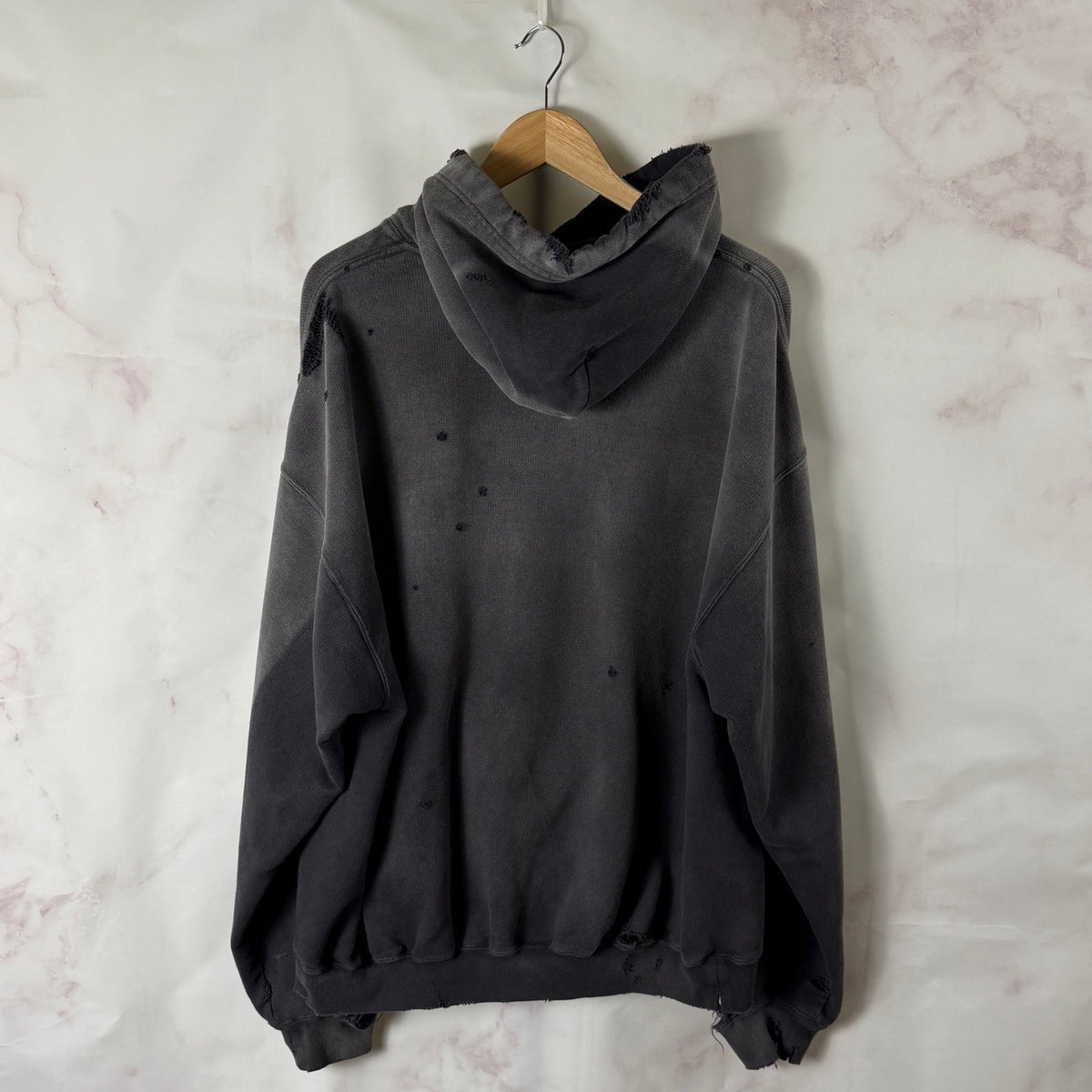 Maison Mihara Yasuhiro Sun Faded Distressed Hoodie