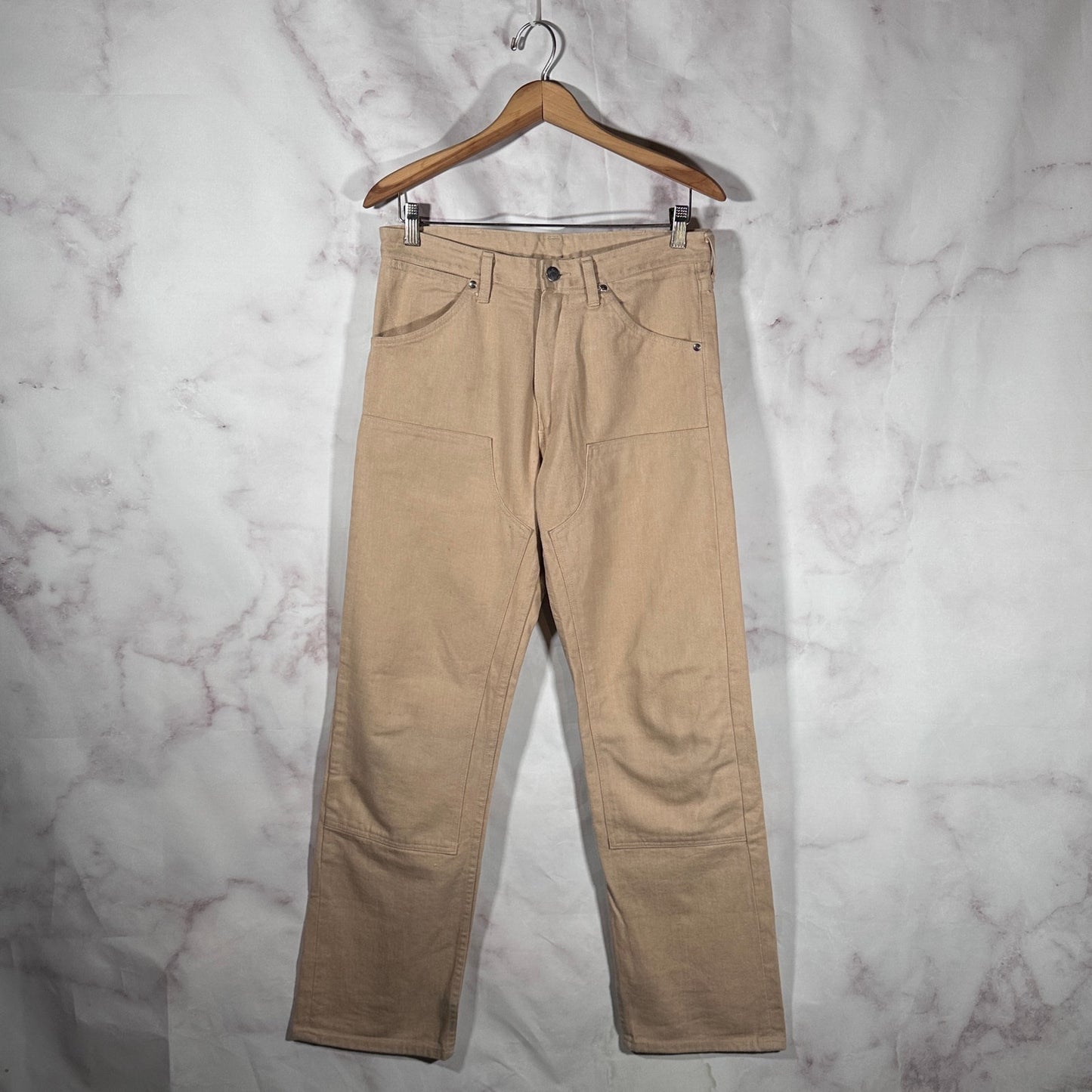 Bape Tan Double Knee Denim Work Pants