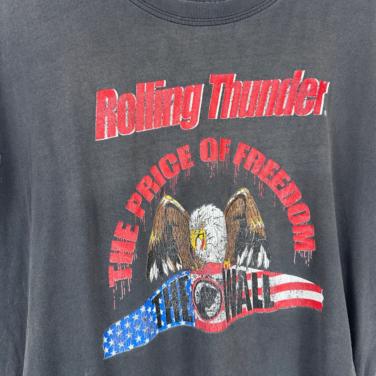 Vintage Rolling Thunder Bald Eagle Cutoff Tee