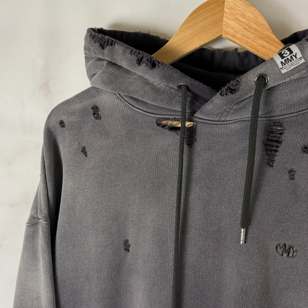 Maison Mihara Yasuhiro Sun Faded Distressed Hoodie