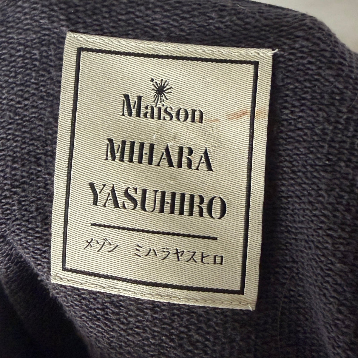 Maison Mihara Yasuhiro Sun Faded Distressed Hoodie