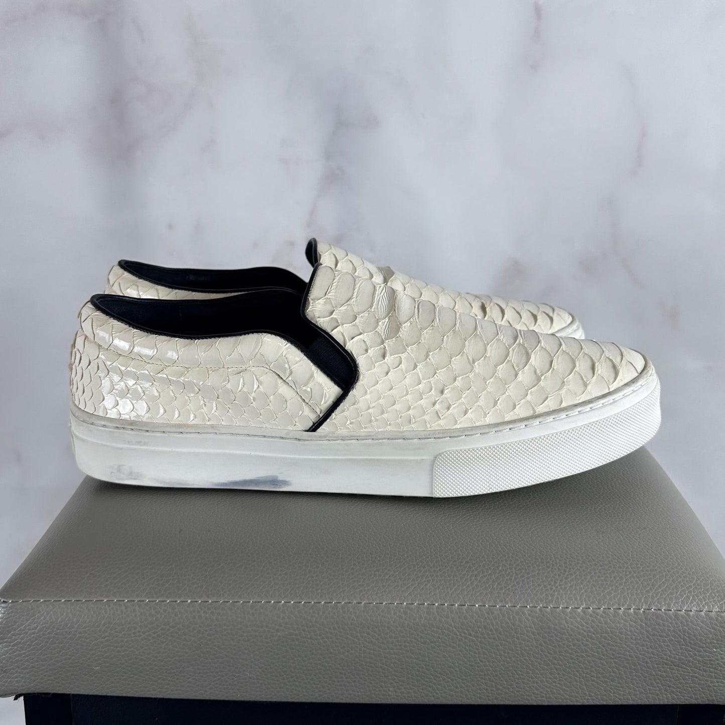 Celine Paris Glossy Python Slip-On
