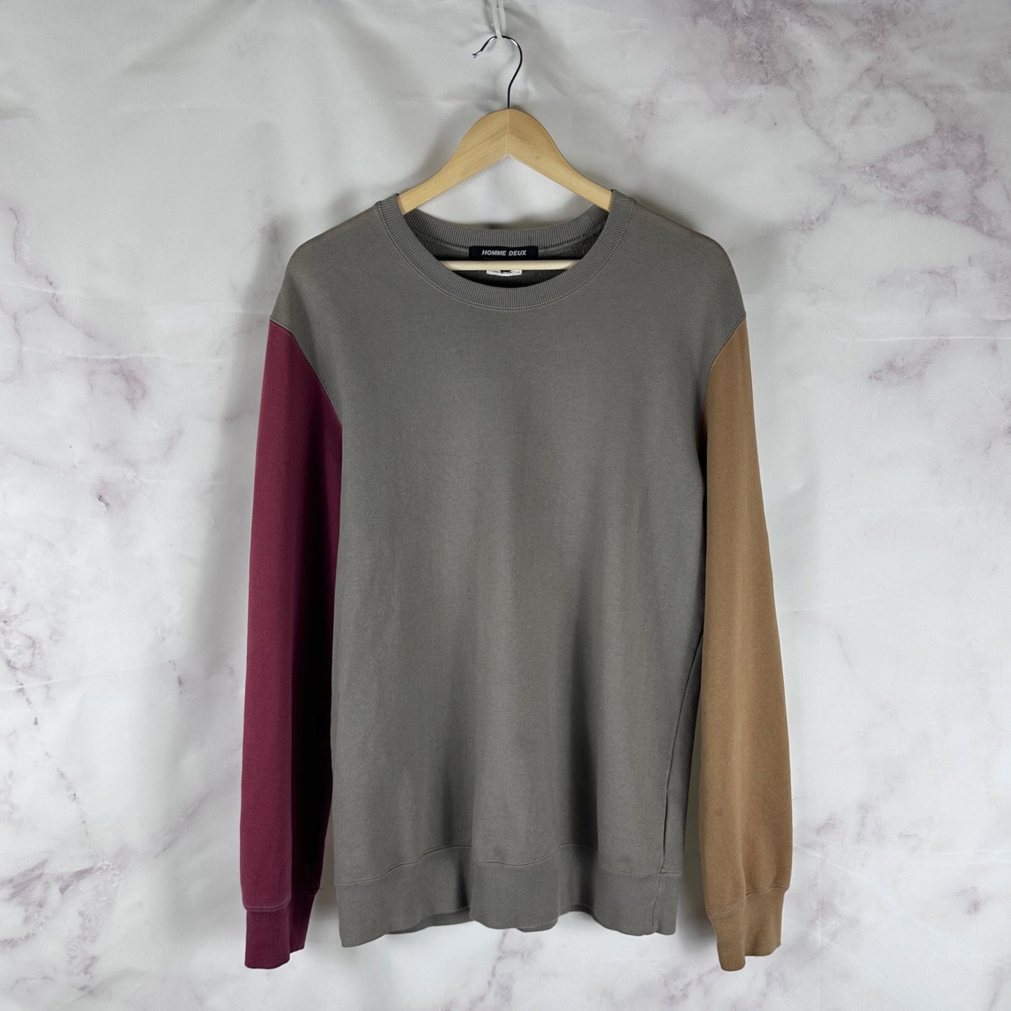 Comme des Garçons Homme Deux Colorblock Crewneck Sweatshirt