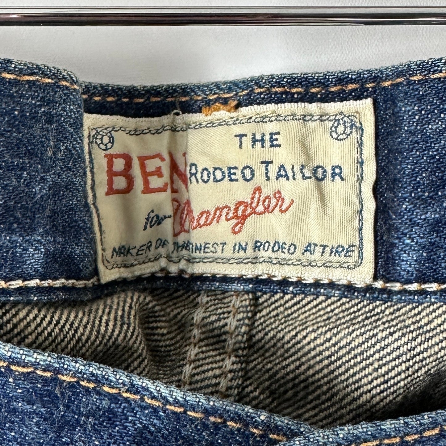 Vintage Japanese Sanforized Repaired Selvedge Wrangler Big BenDenim Jeans