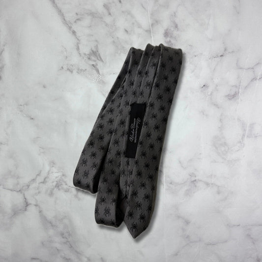 Undercover Mini Grey Embroidered Bug Tie