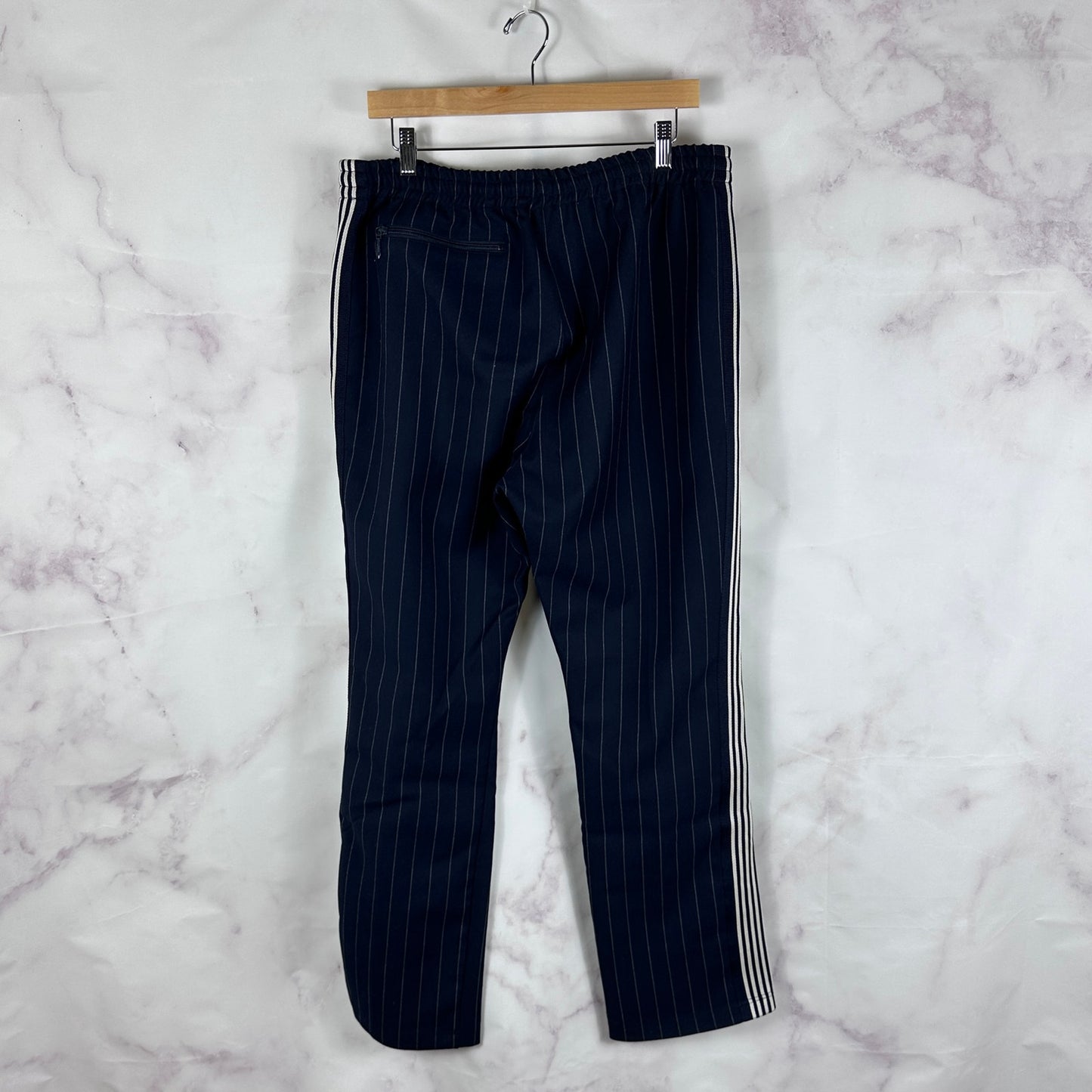 Needles x Kith Double Knit Navy Striped Track Pants