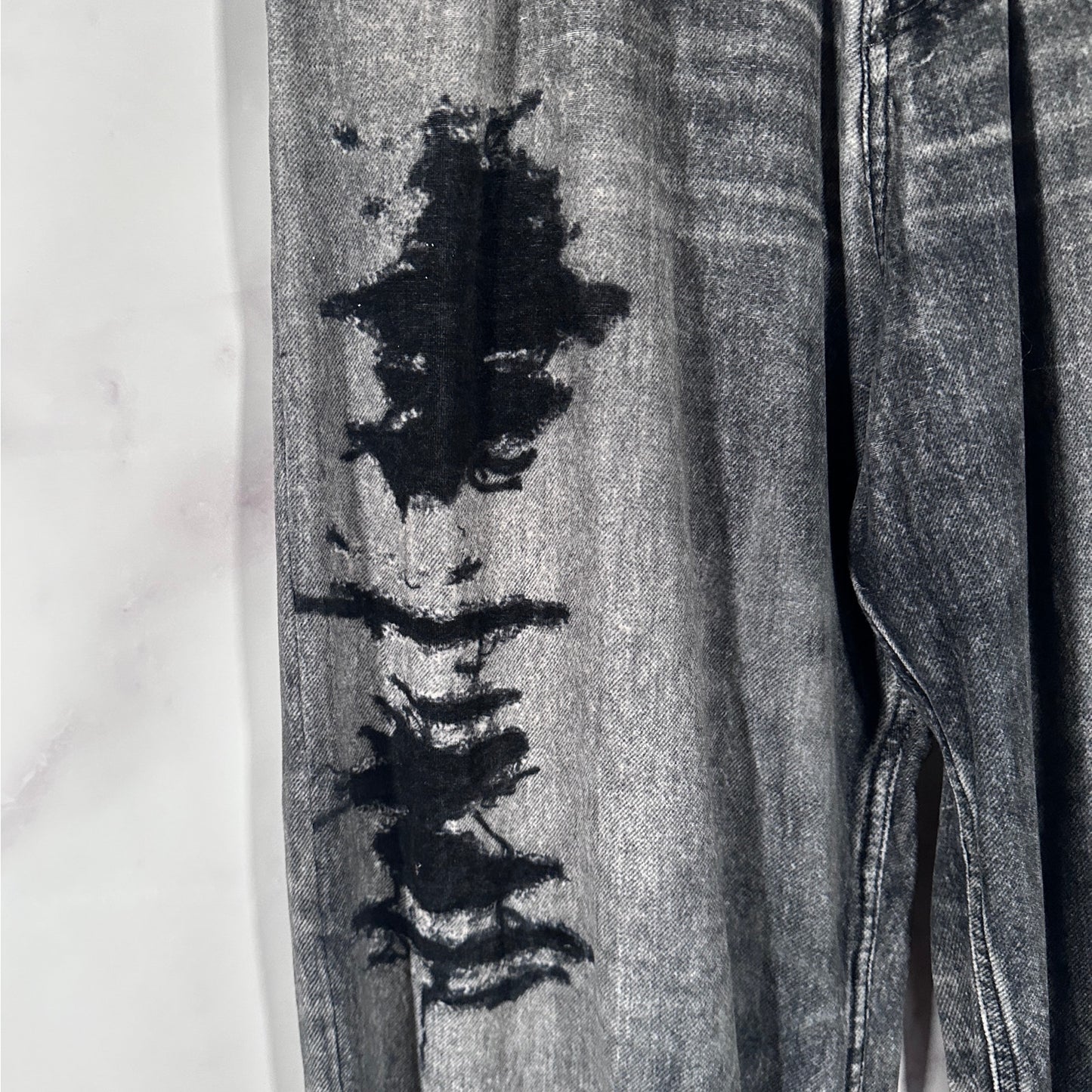 Balenciaga Trompe L’oeil Effect Distressed Grey ‘Denim’