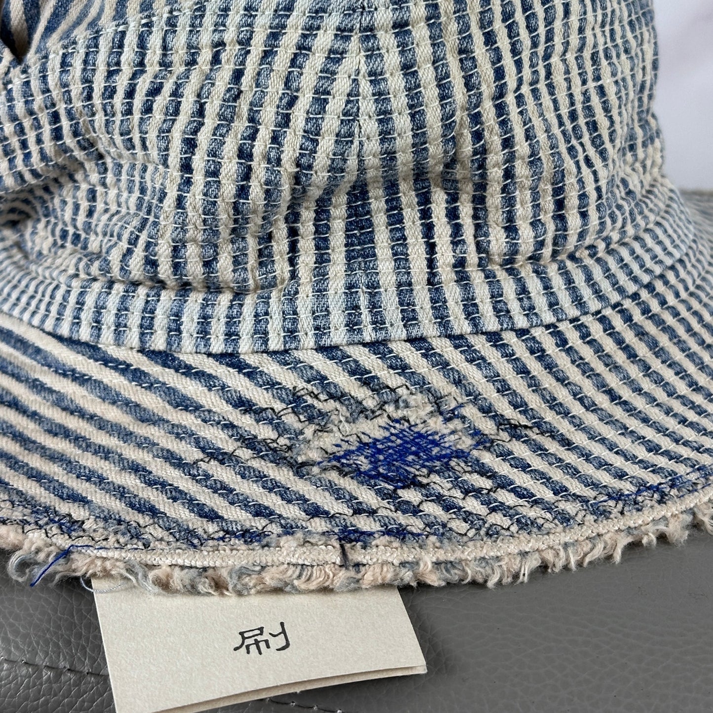 Kapital Old Man & The Sea Striped Boro Bucket Hat