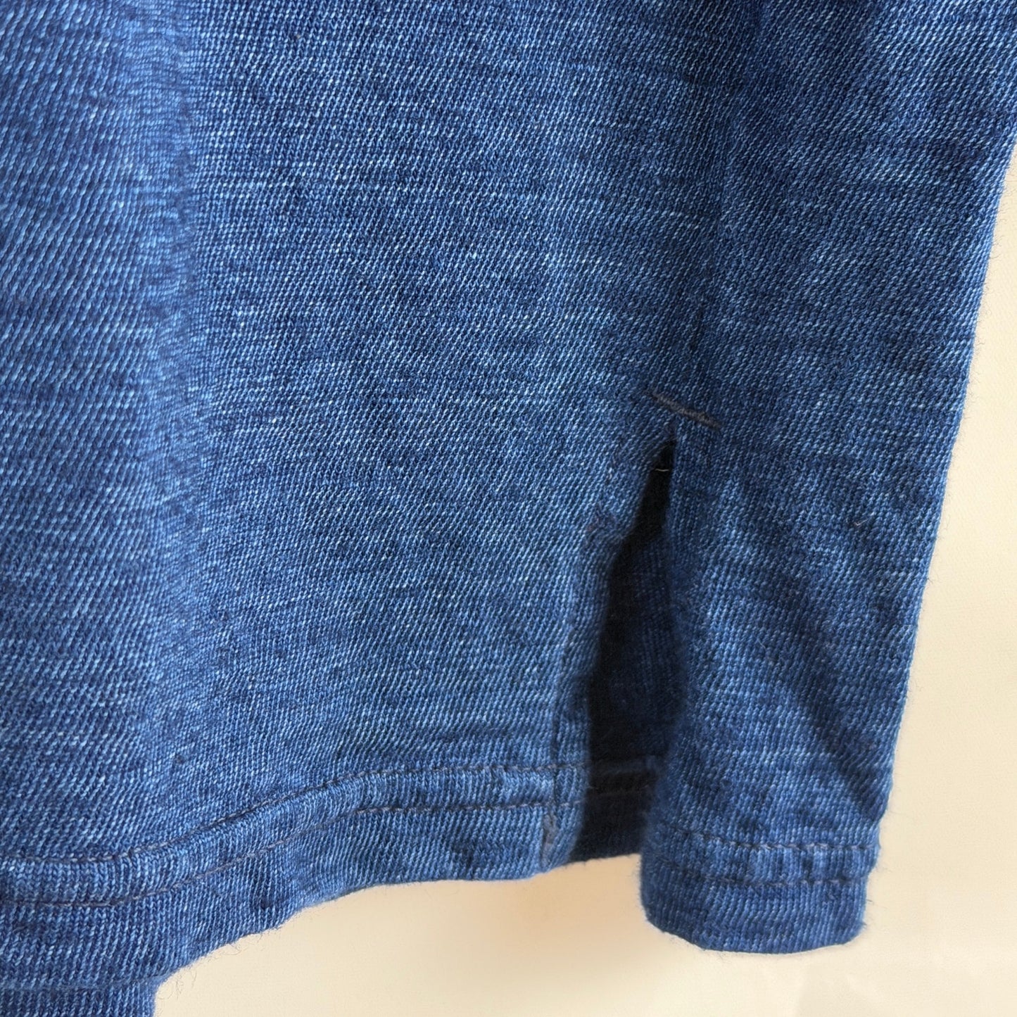 Kapital Indigo Repaired Paisley Polo