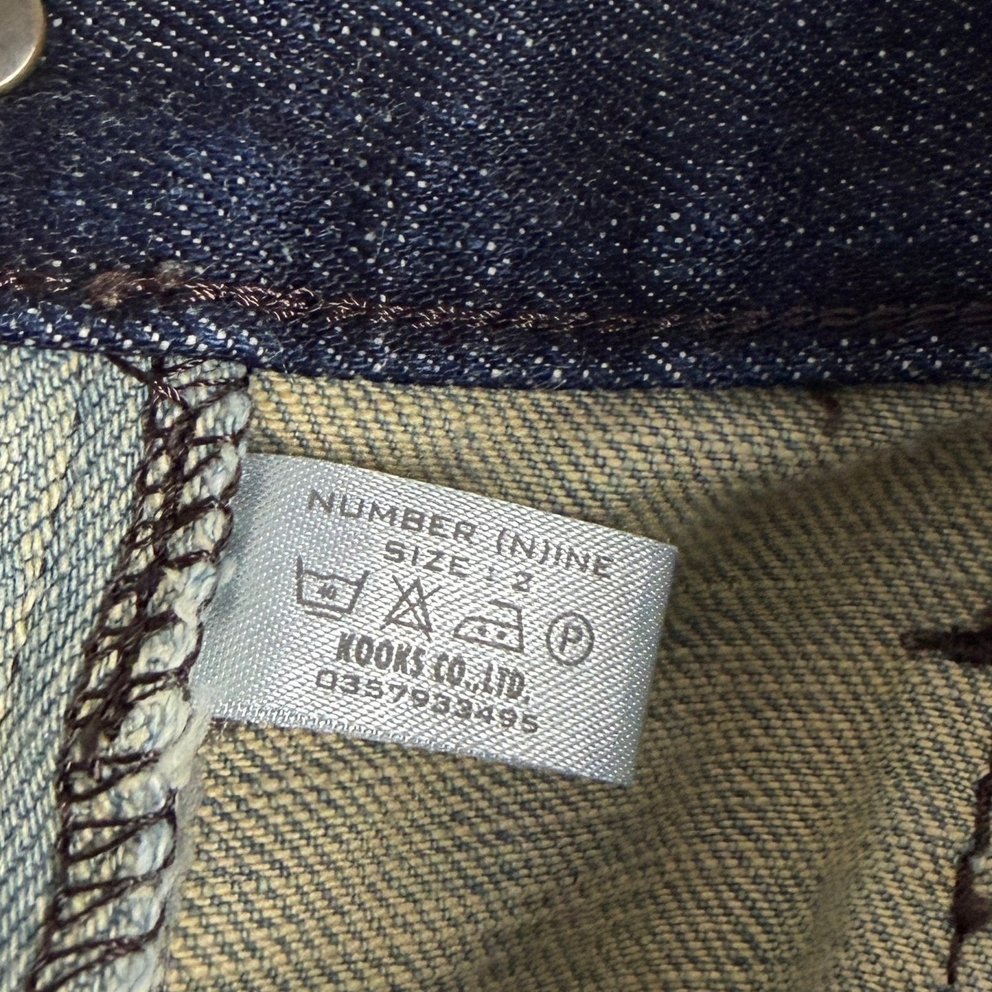 Number (N)ine A/W02 Nowhere Man Bush Pocket Denim