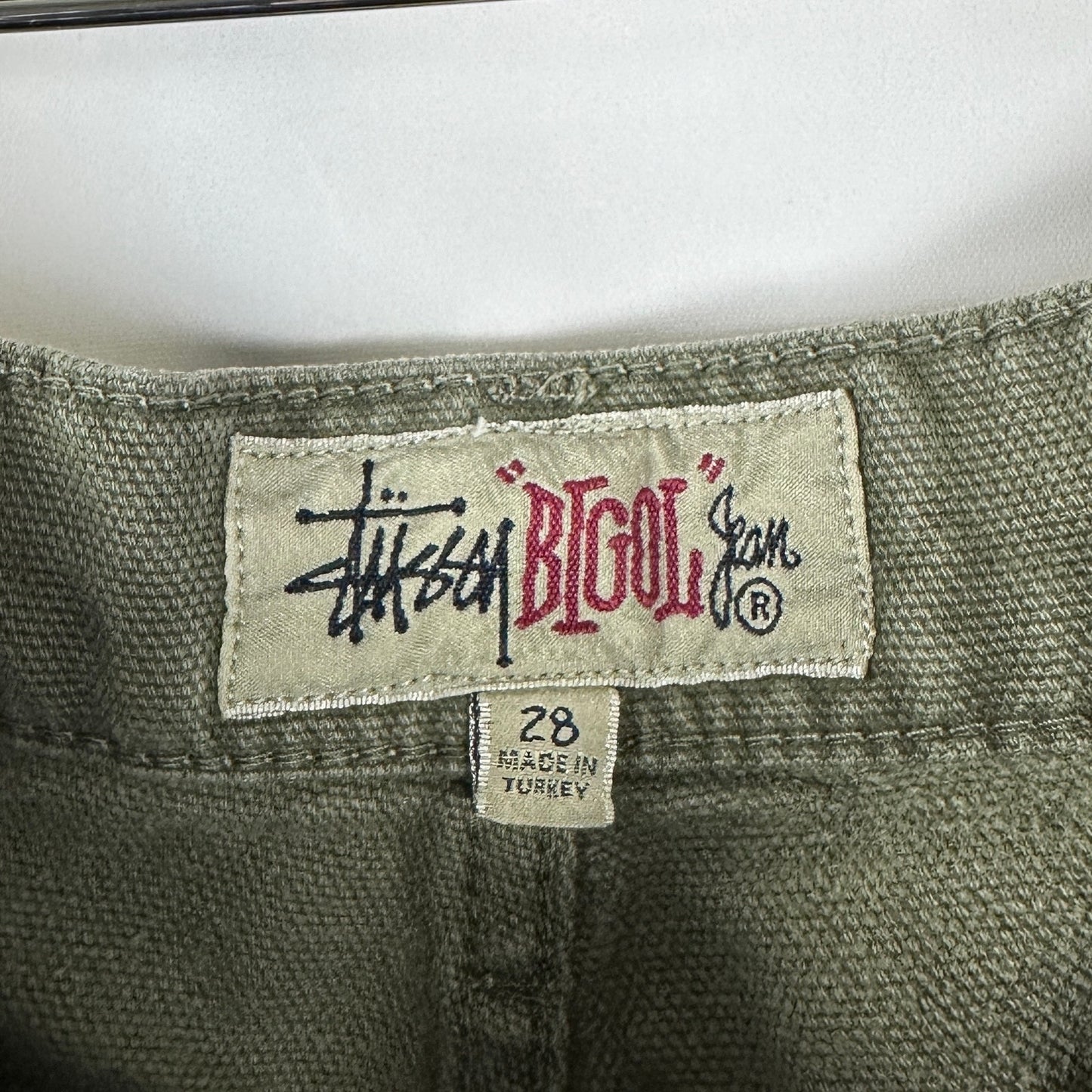 Stussy Big Ol Jean Olive Green Denim