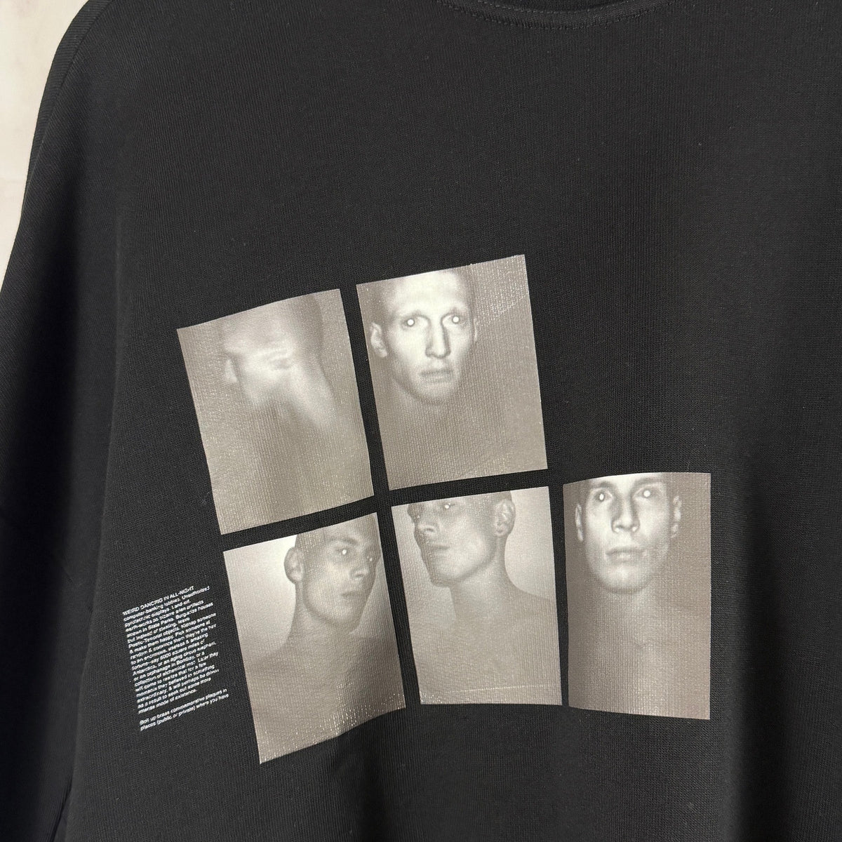 Julius F/W19 Poetic Terrorism Black Photo Crewneck
