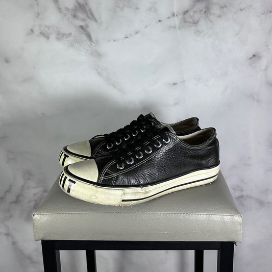 Undercoverism ‘Bruit’ Black Leather Low Sneakers