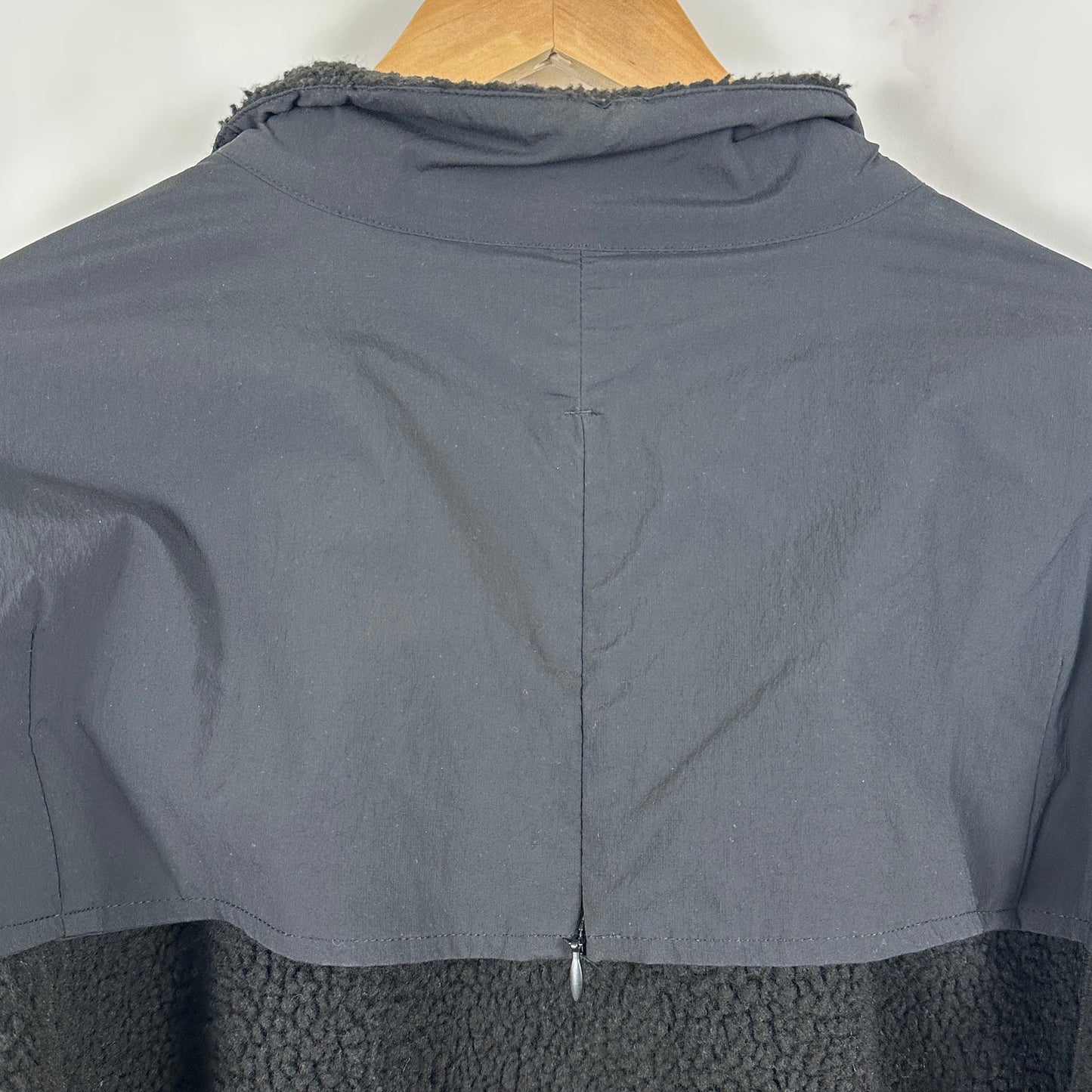 A Cold Wall Black Bias Asymmetrical Pile Fleece