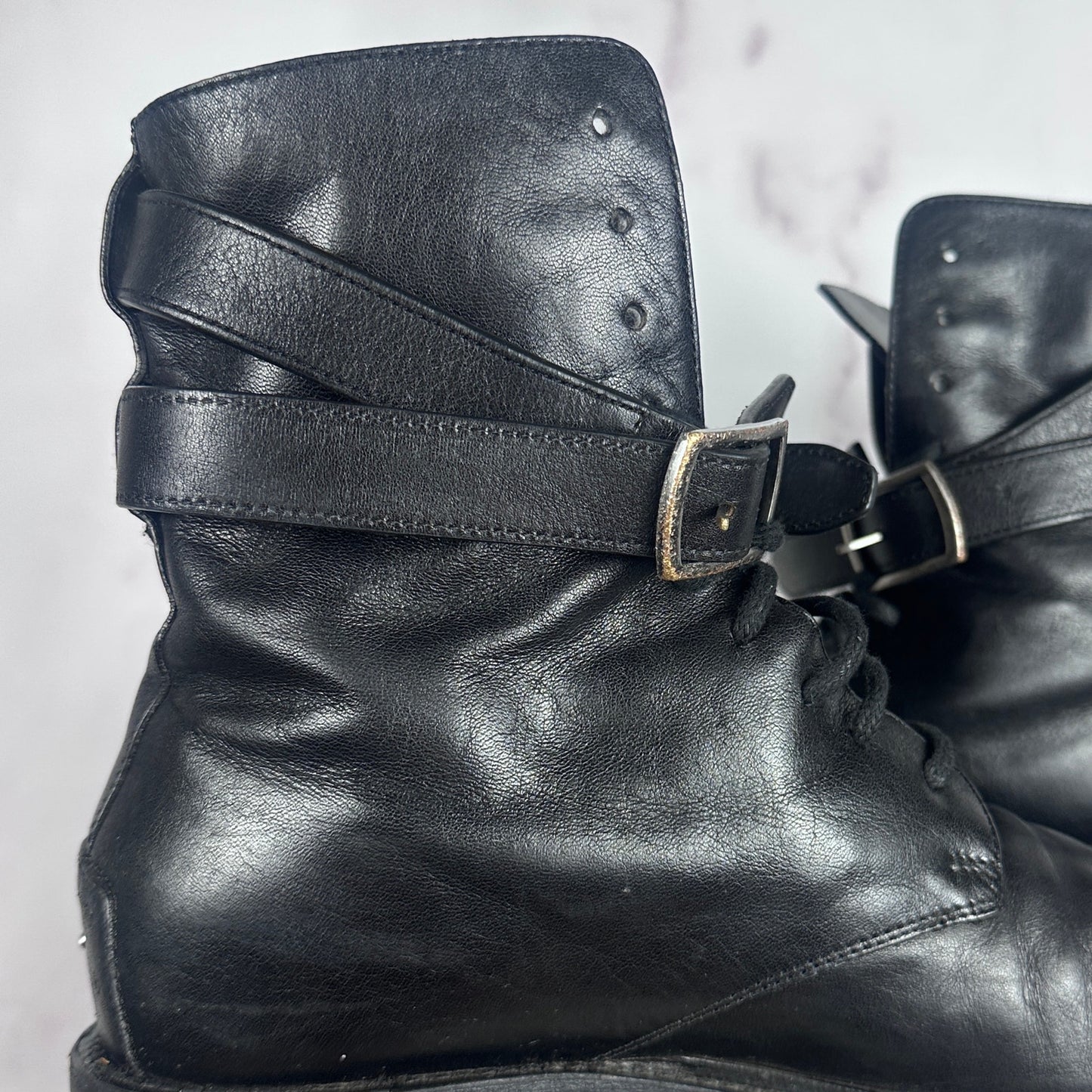 Saint Laurent Paris Black Leather Boots