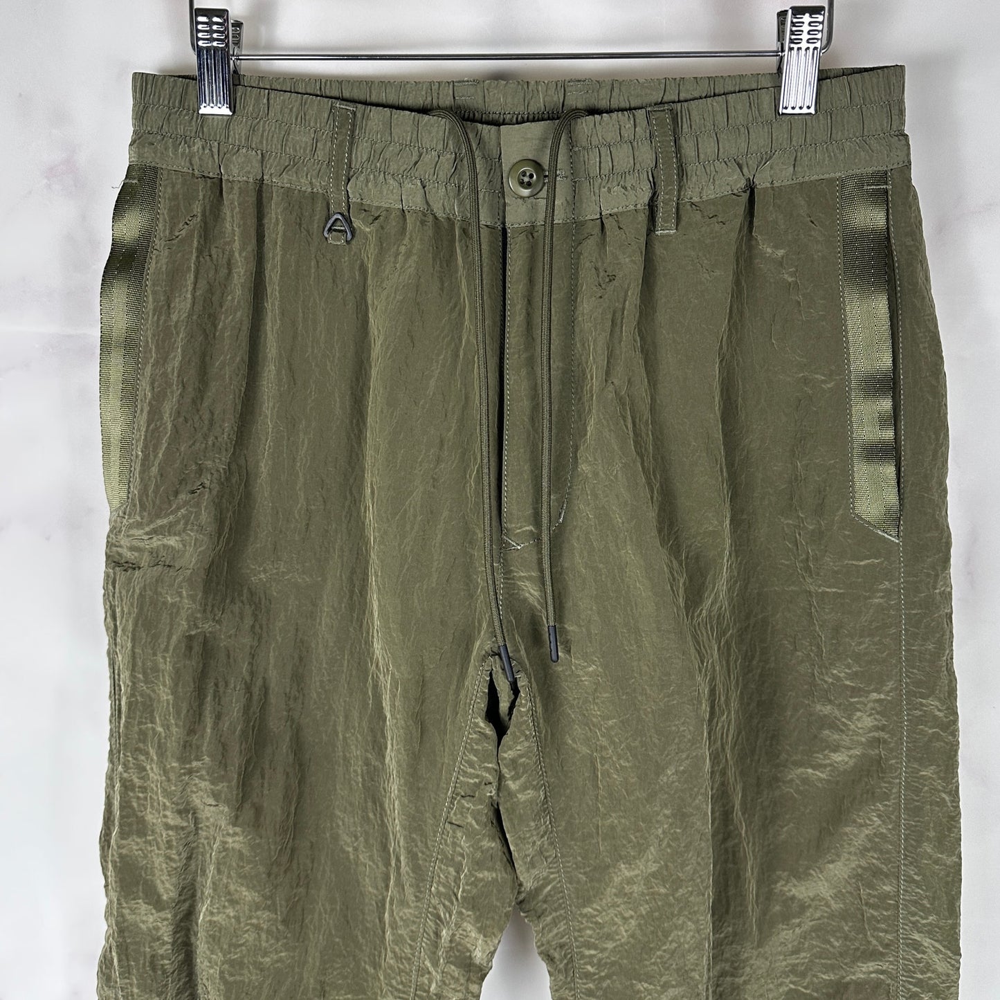 Nano Universe Noble Nylon Olive Green Jogger