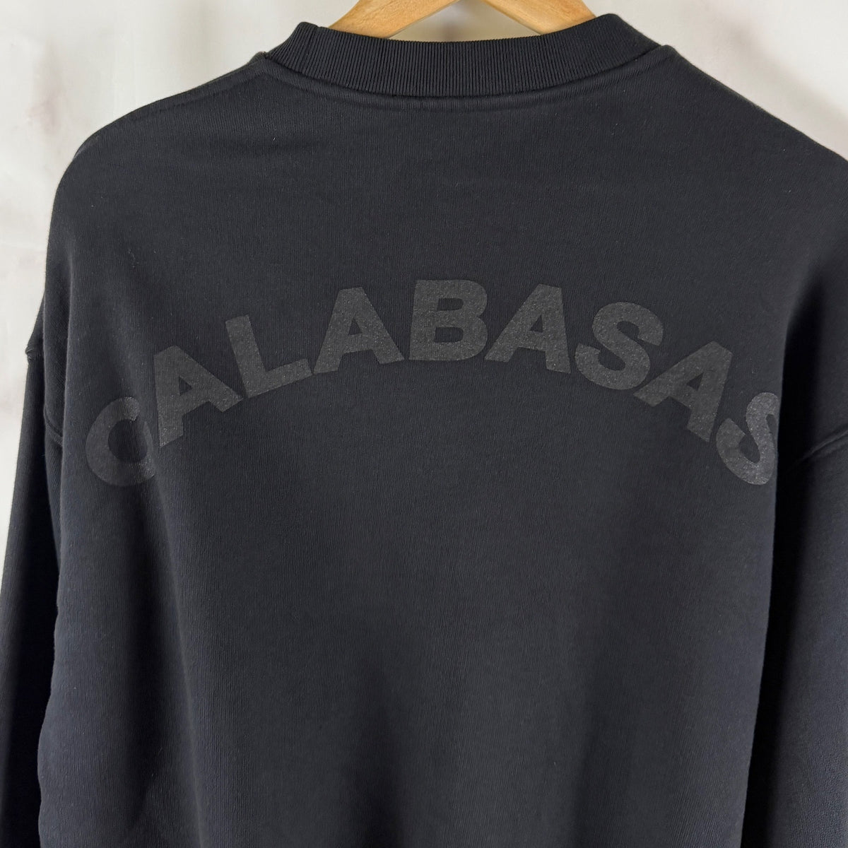 Yeezy Season 5 Calabasas Black Crest Crewneck Sweatshirt