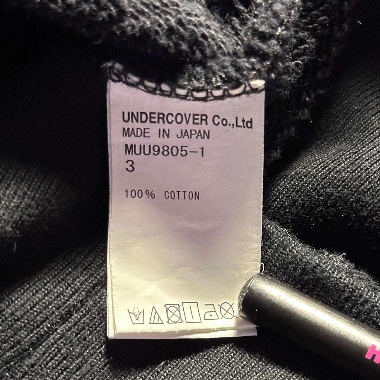 Undercover x Girls Don’t Cry Black Text Hoodie