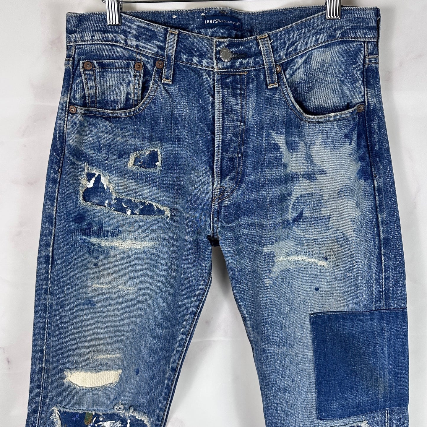 Levi’s Made & Crafted Selvedge Patchwork Repaired 501 Denim