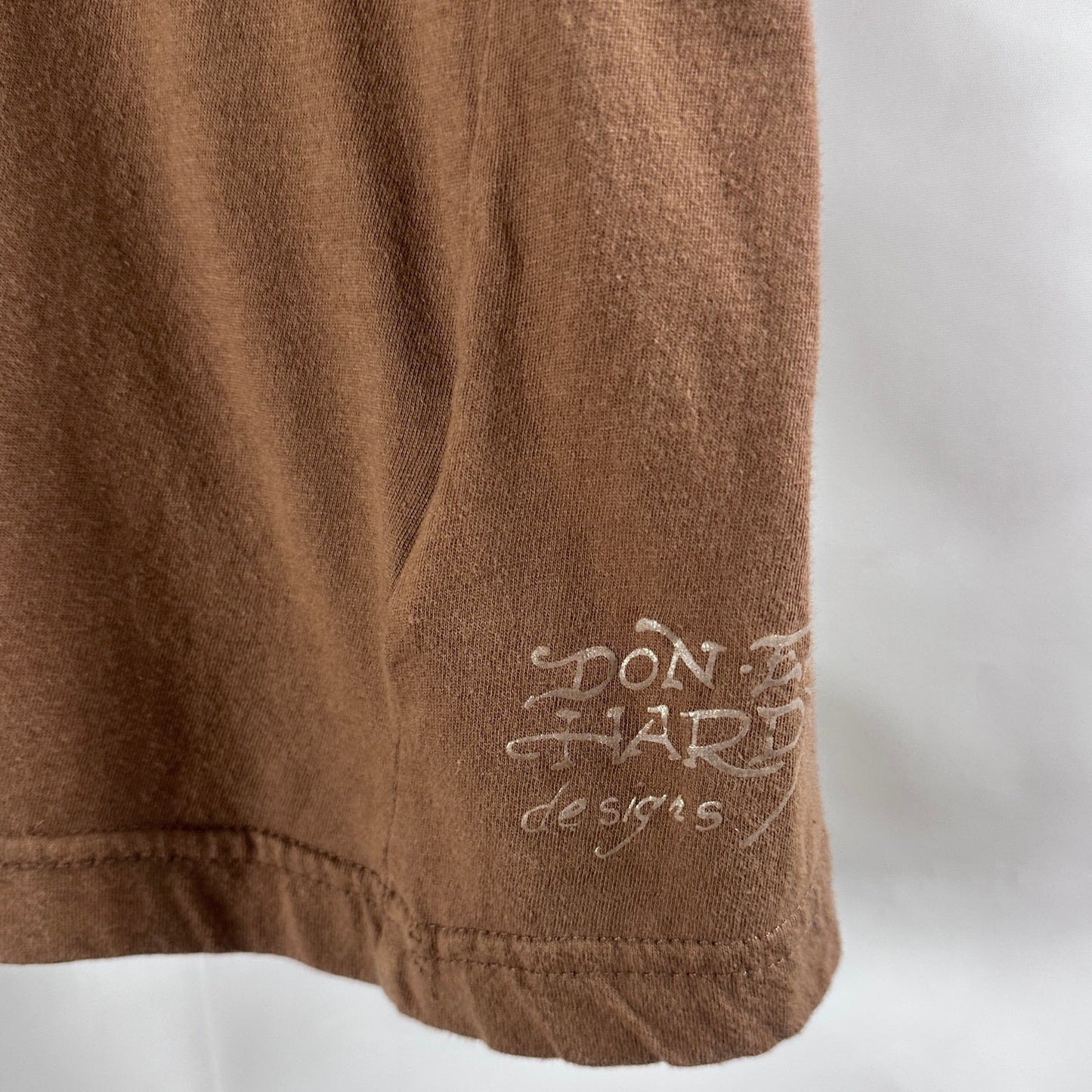 Ed Hardy Brown Tattoo Graphic Tee