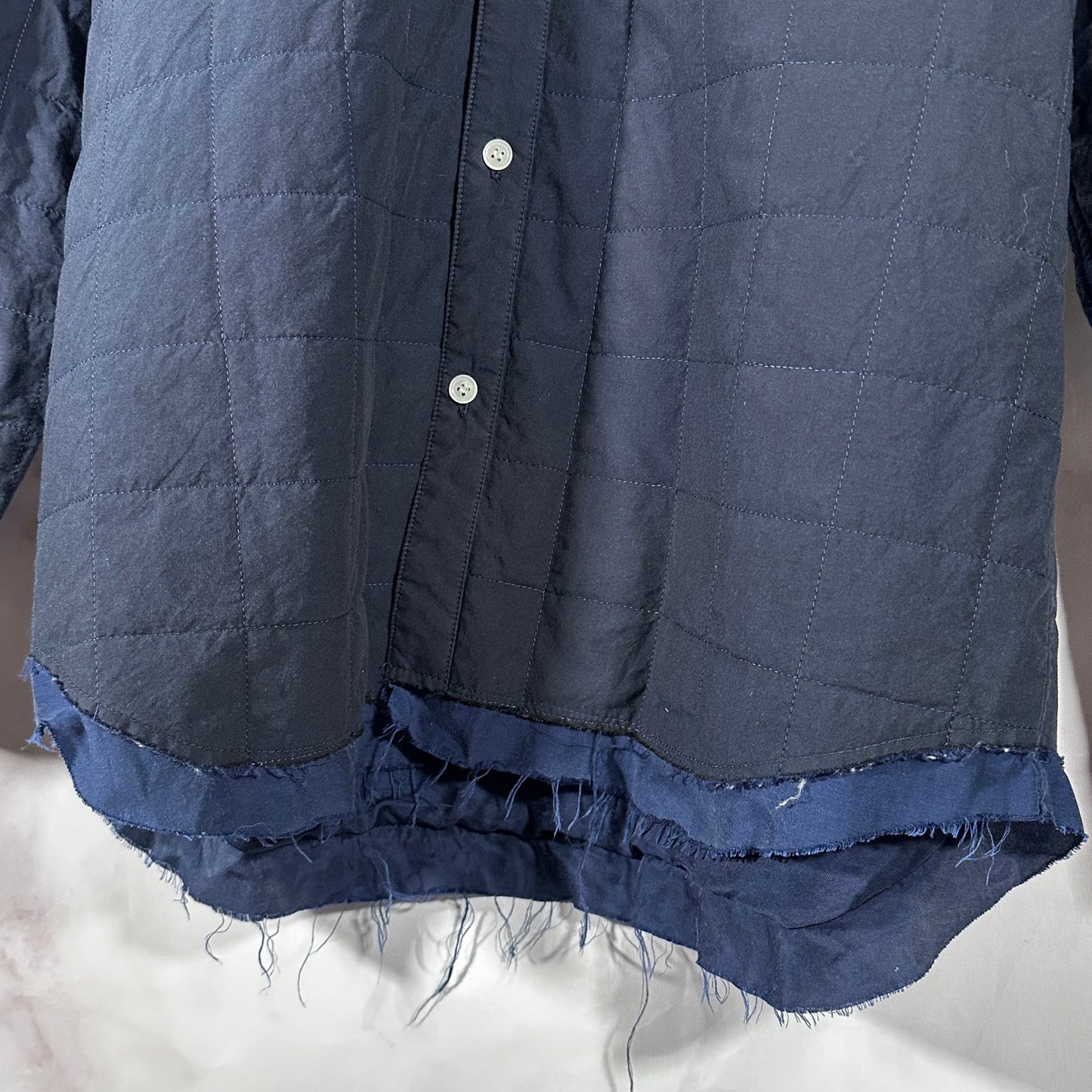 John Undercover Navy Quilted Shirt