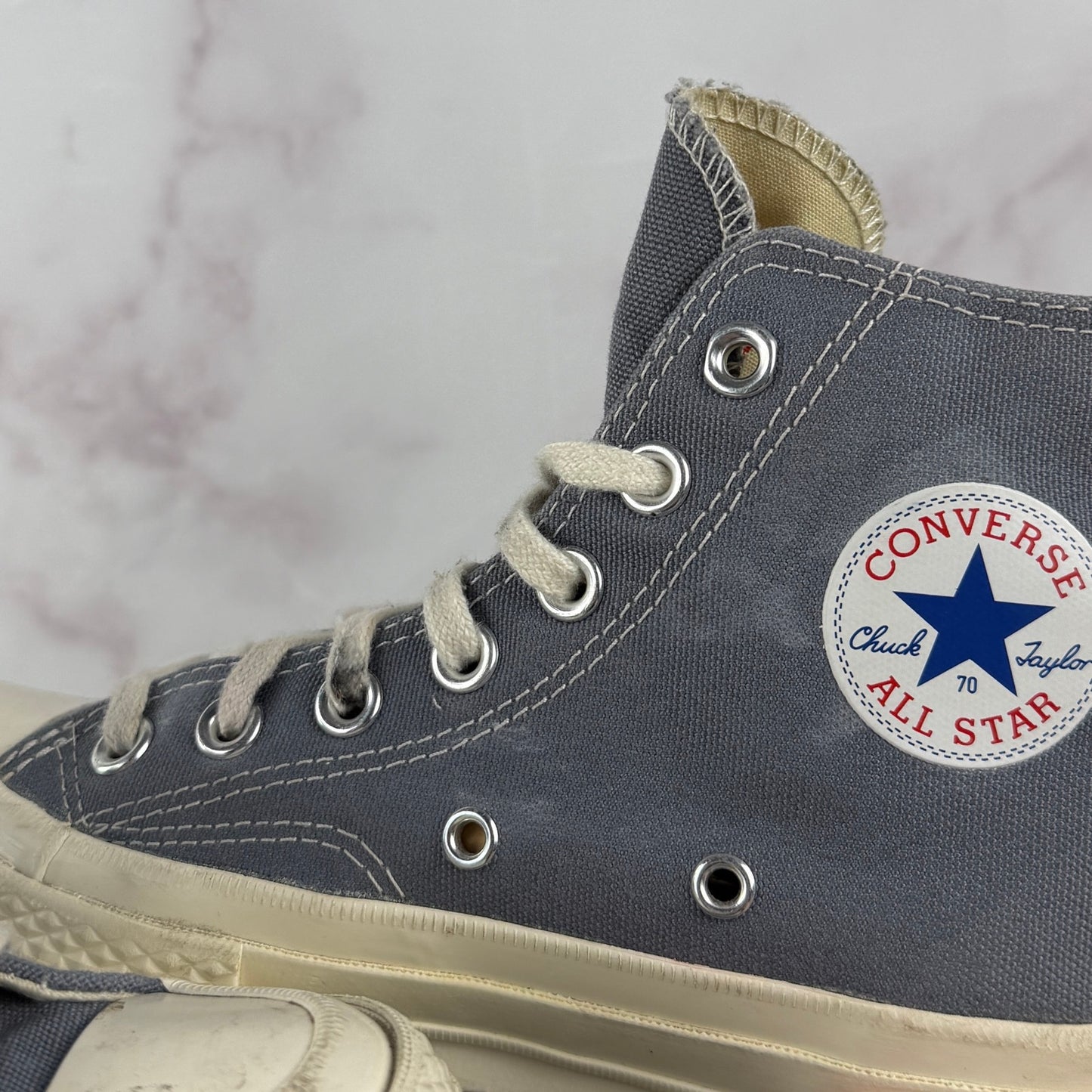 Converse x Comme des Garcons PLAY Chuck Taylor Grey All-Star 70 High