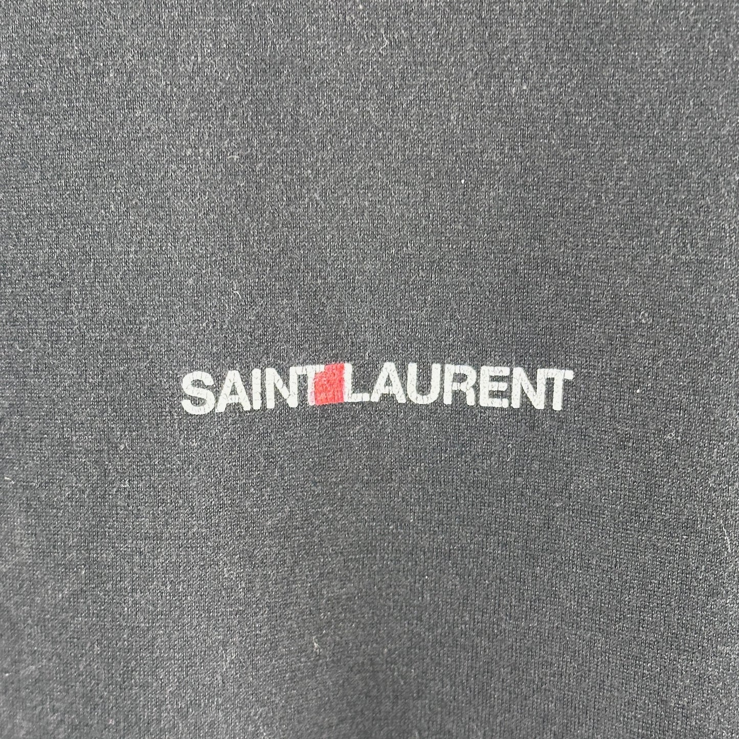 Saint Laurent Paris Black Text Tee