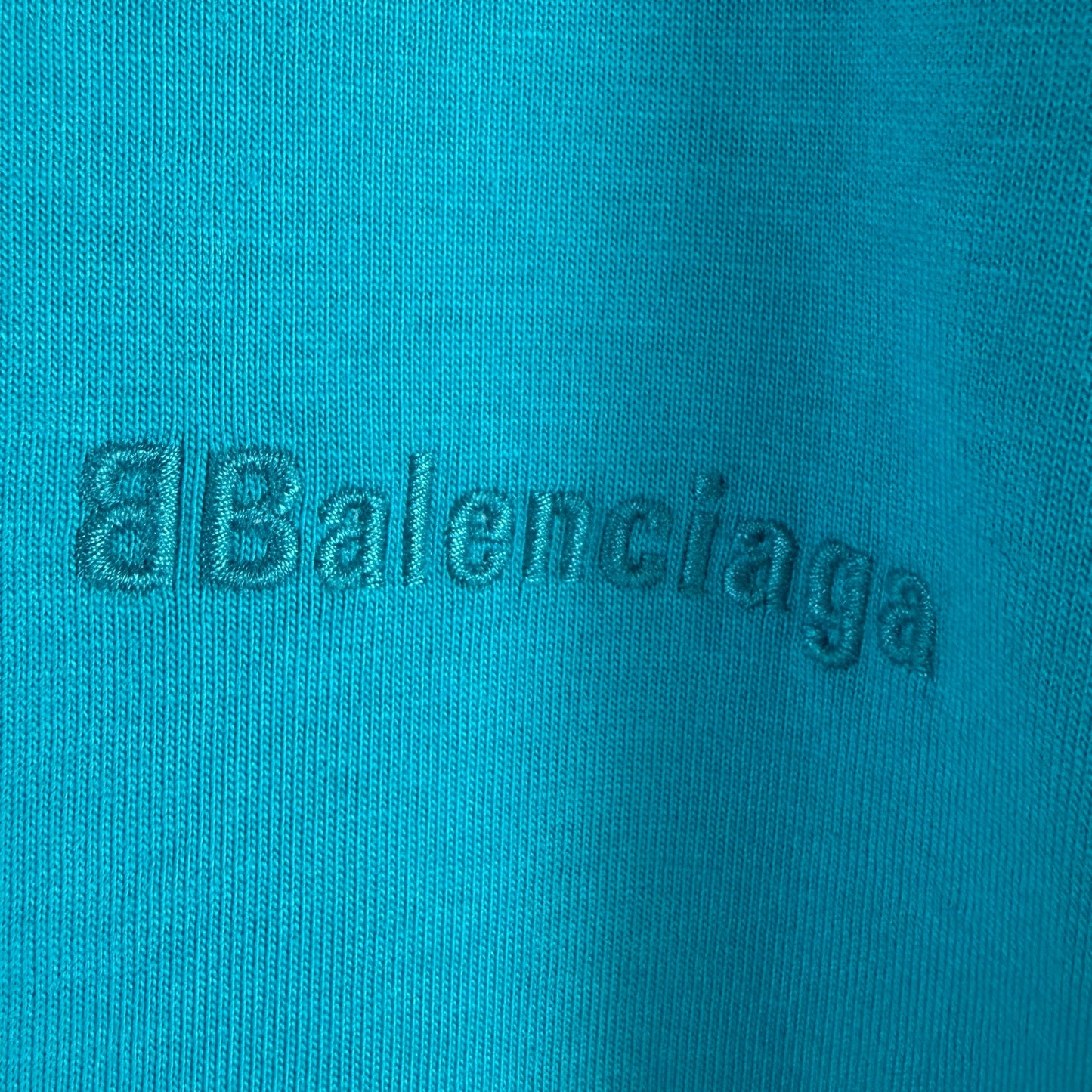 Balenciaga YE24 Turquoise Jersey Tee