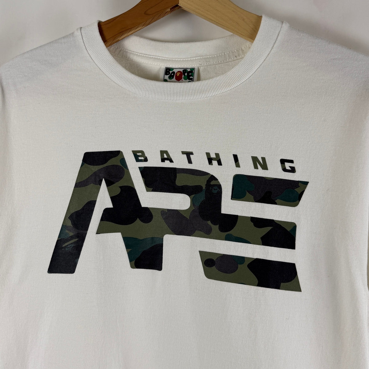 Bape White Tactical Logo Tee