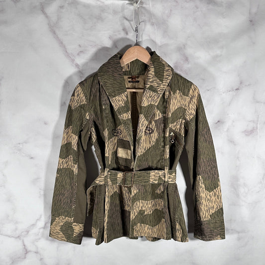 Kapital Military-Style Rain Camo Belted Parka
