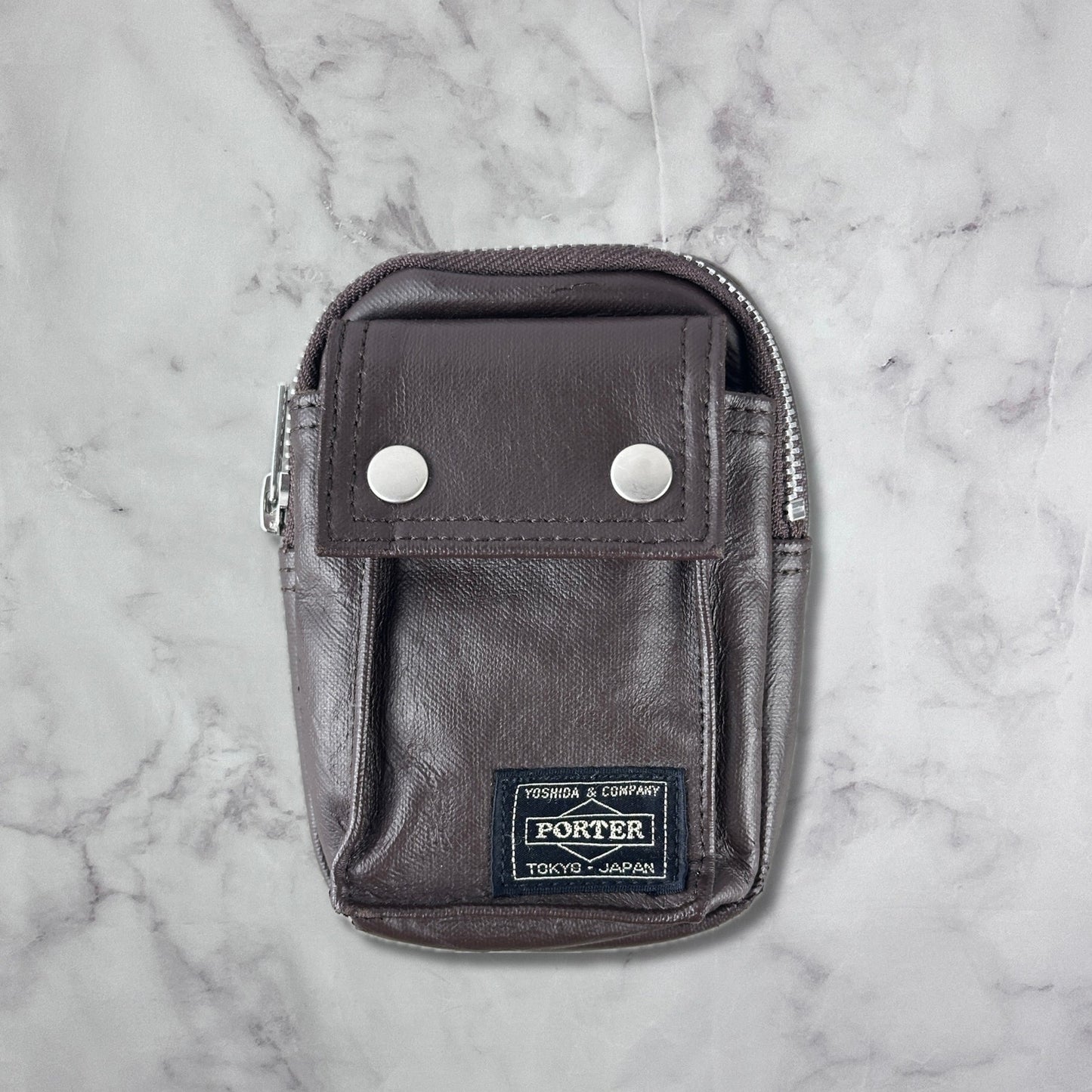Porter Yoshida & Co. Brown Freestyle Pouch