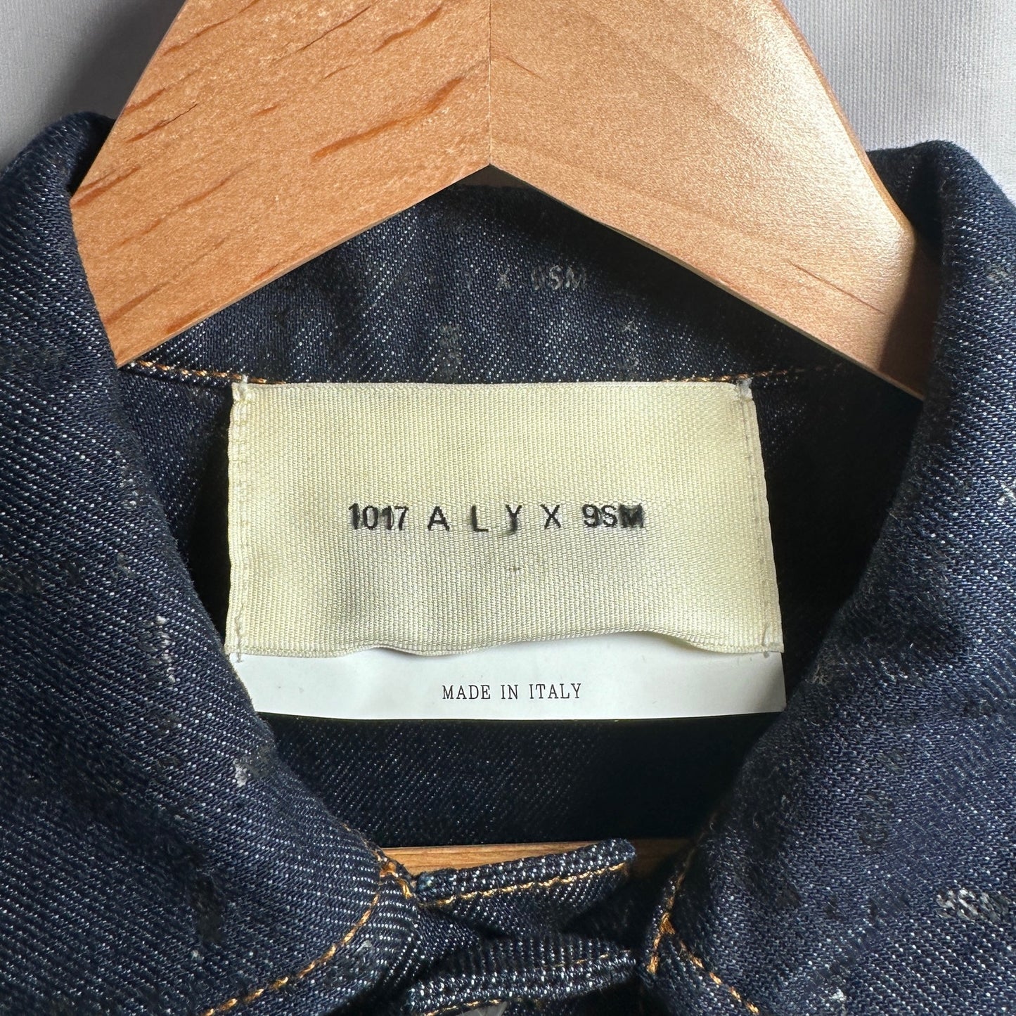 1017 Alyx 9SM Indigo Monogram Denim Trucker Jacket