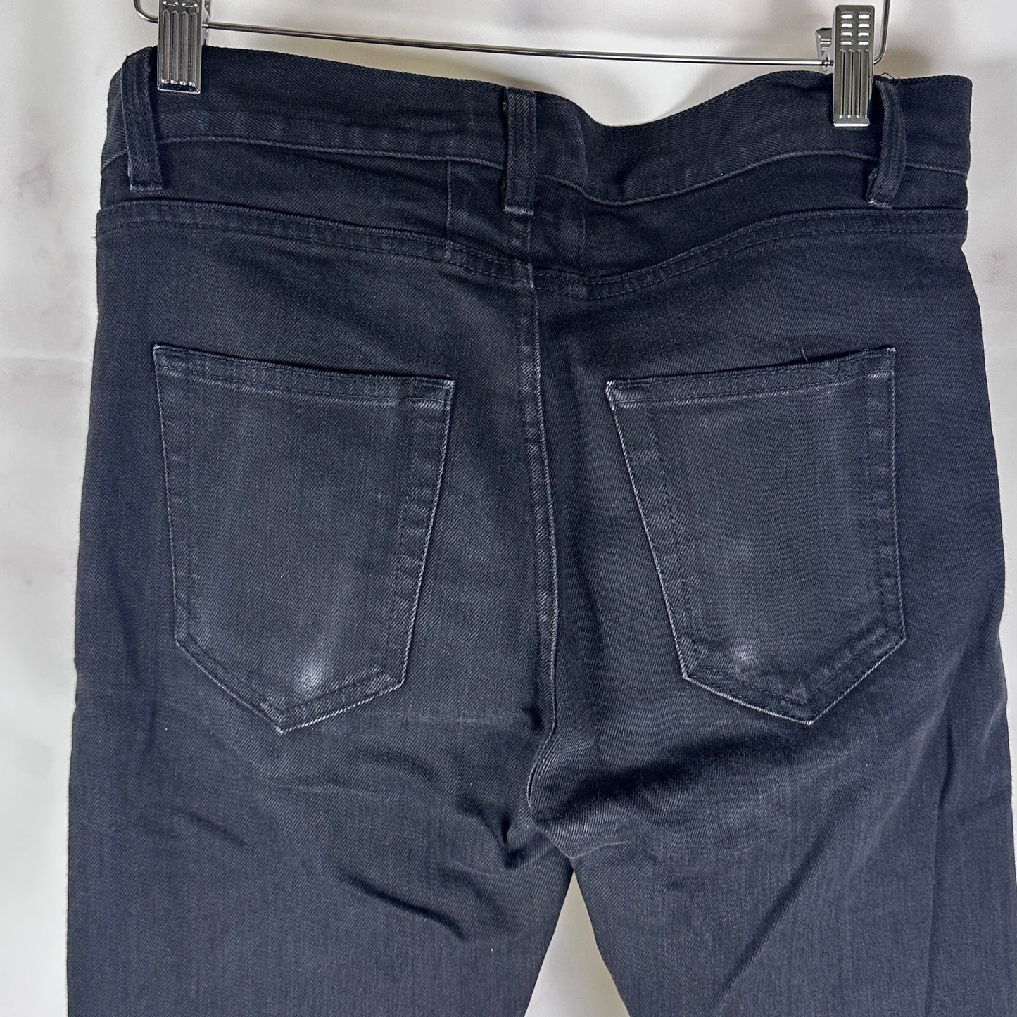 Saint Laurent Paris Hedi Slimane Black D02 Skinny Low Waist Denim