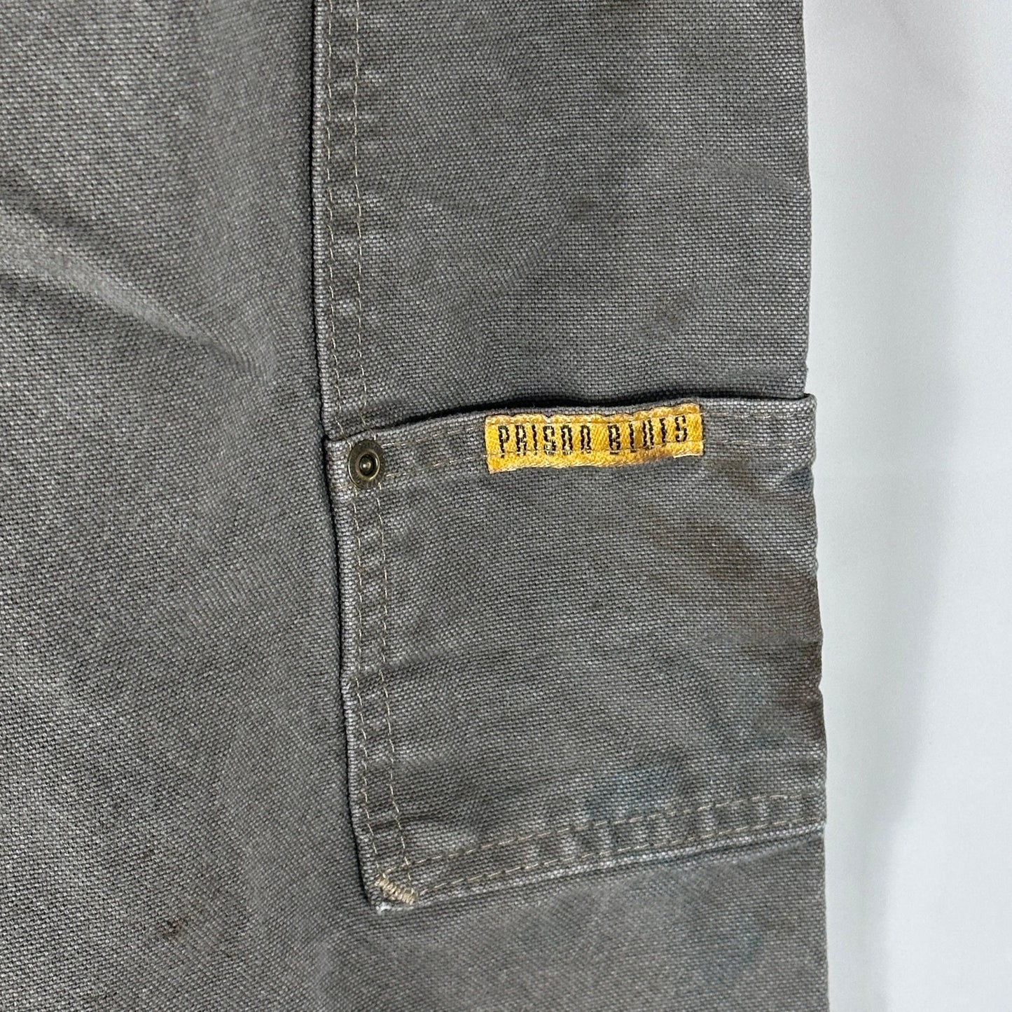 Prison Blue Grey Double Knee Work Pants