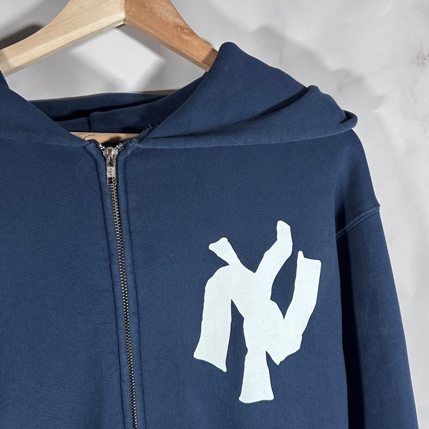 Akimbo Club x Tyrrell Winston NY Navy Zip-Up Hoodie