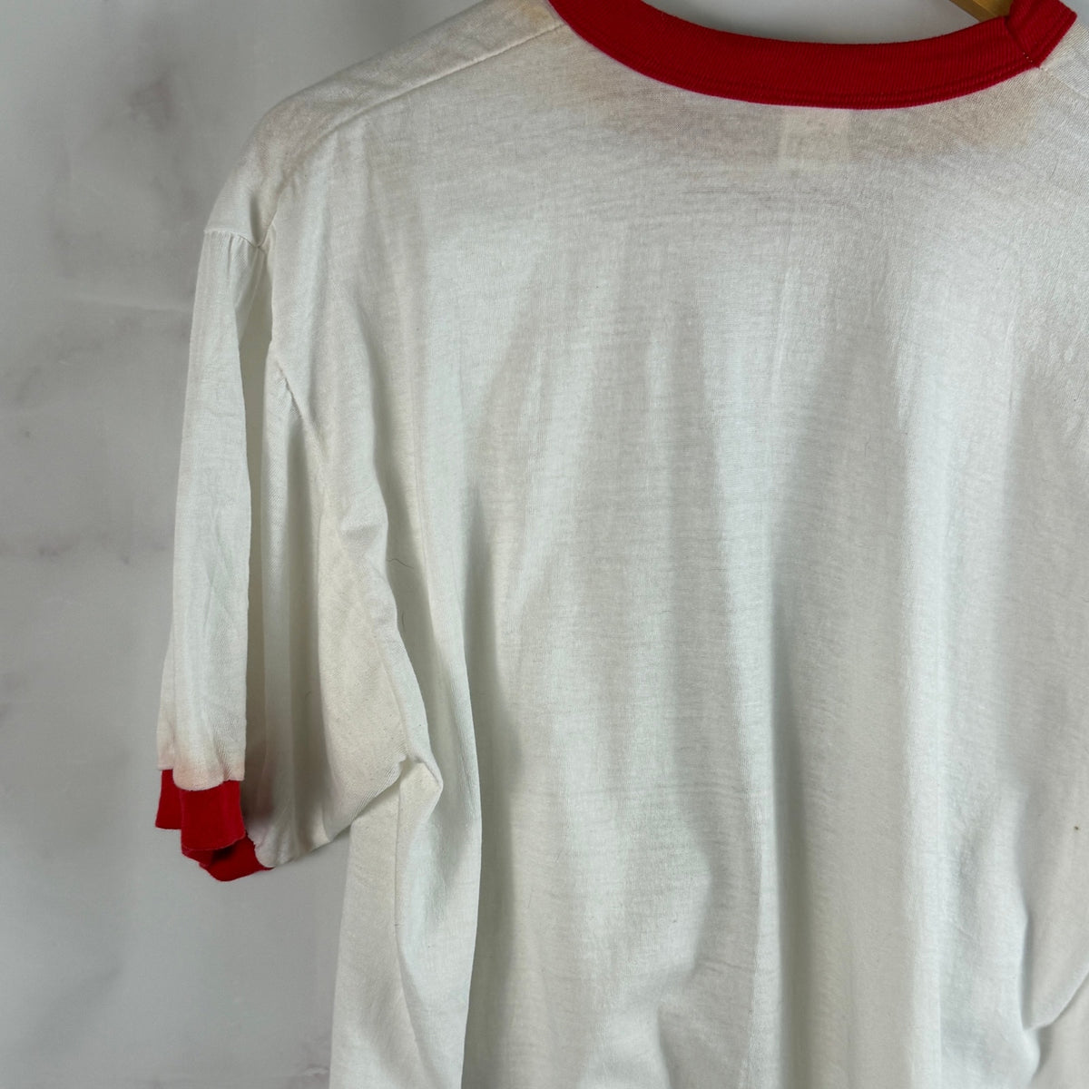 Vintage 1982 World Series White Red Ringer Tee