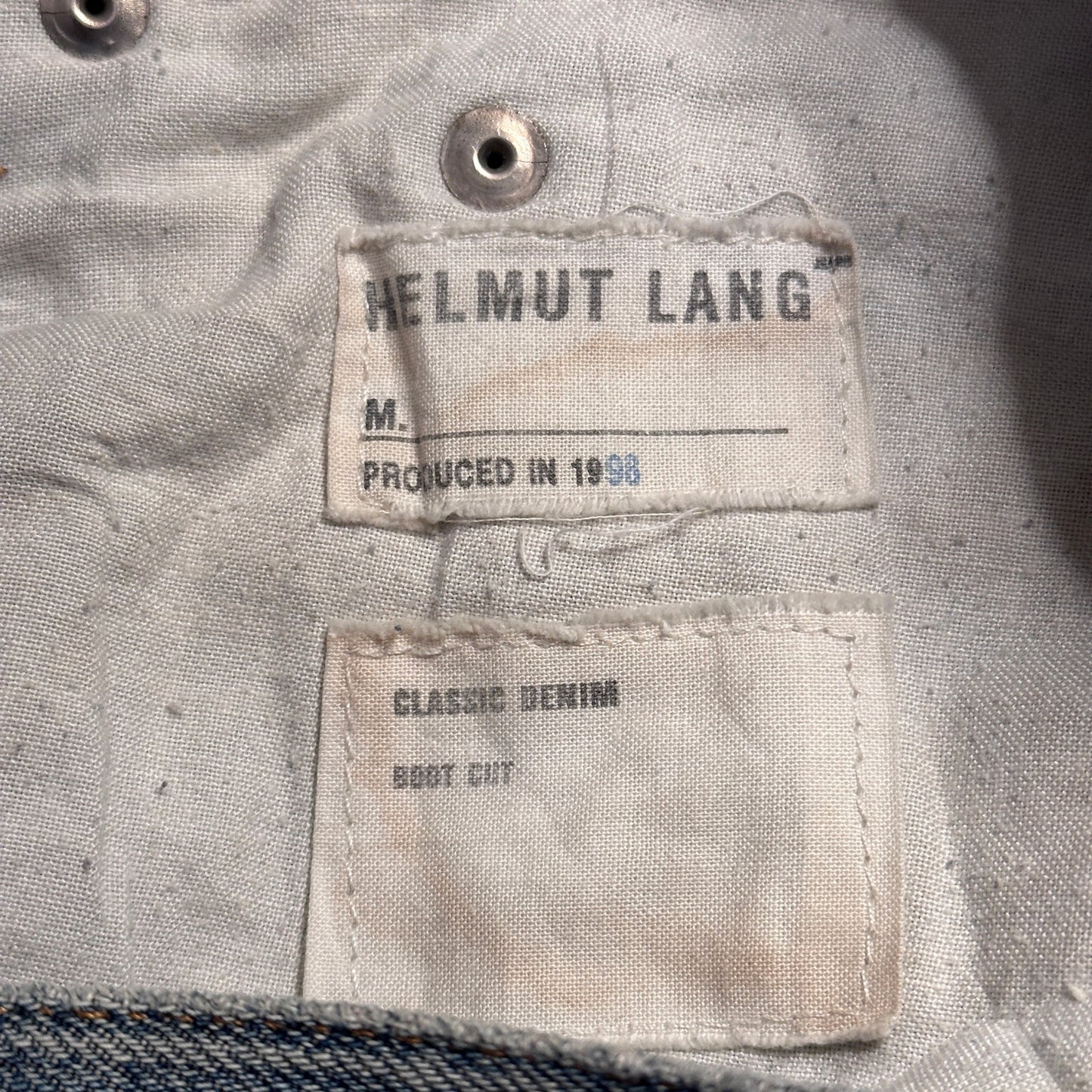 Helmut Lang 1998 Classic Boot Cut Denim