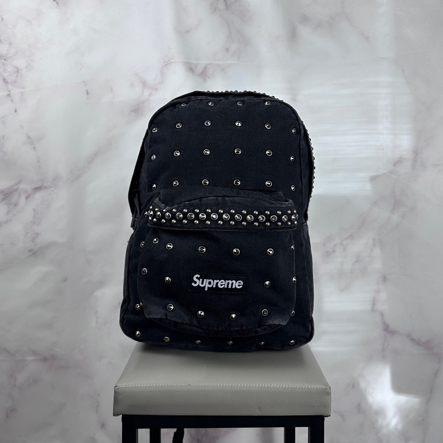 Supreme x b.b. Simon Black Denim Backpack