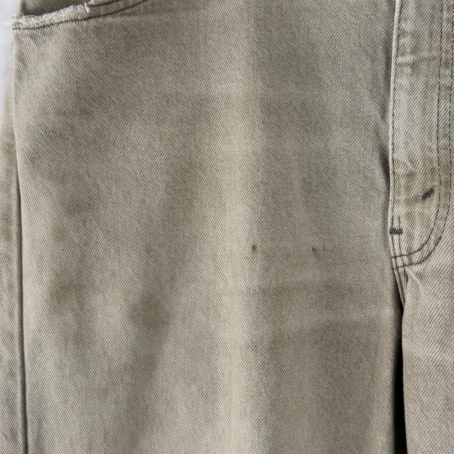 Vintage 80s Levi’s Orange Tab 550 Beige Denim