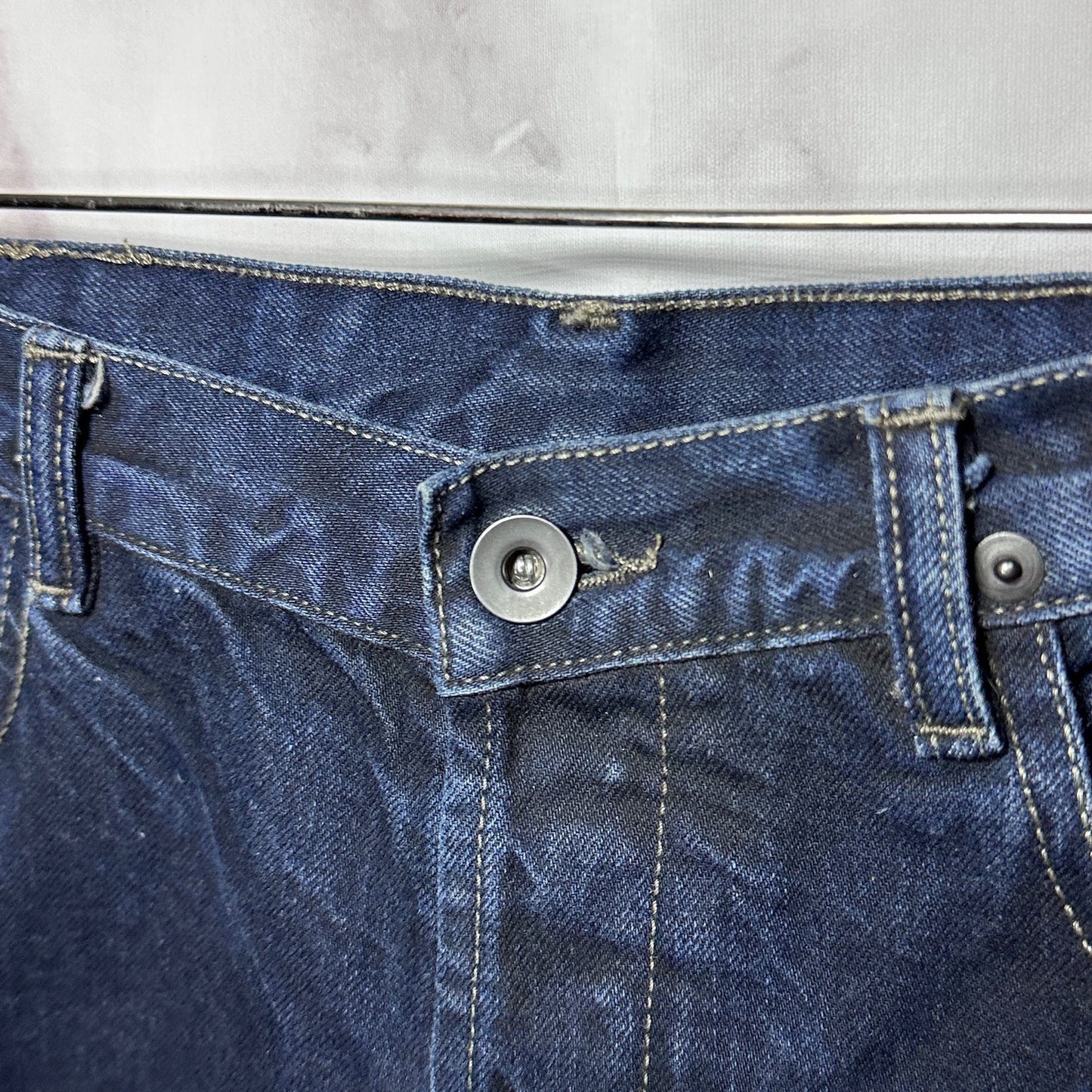 Rick Owens DRKSHDW Hard Blue Berlin Cut Denim