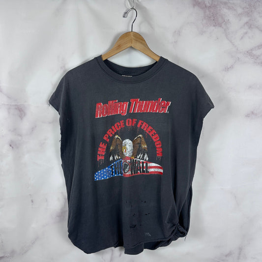 Vintage Rolling Thunder Bald Eagle Cutoff Tee