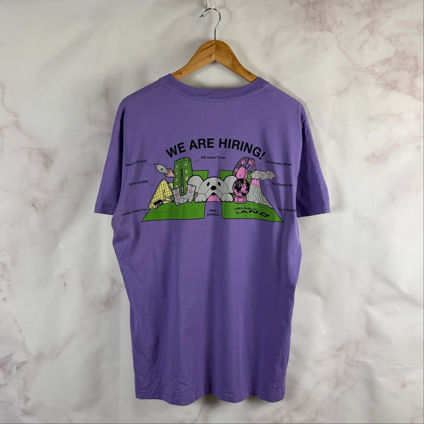Helmut Lang Purple NY Store Tee