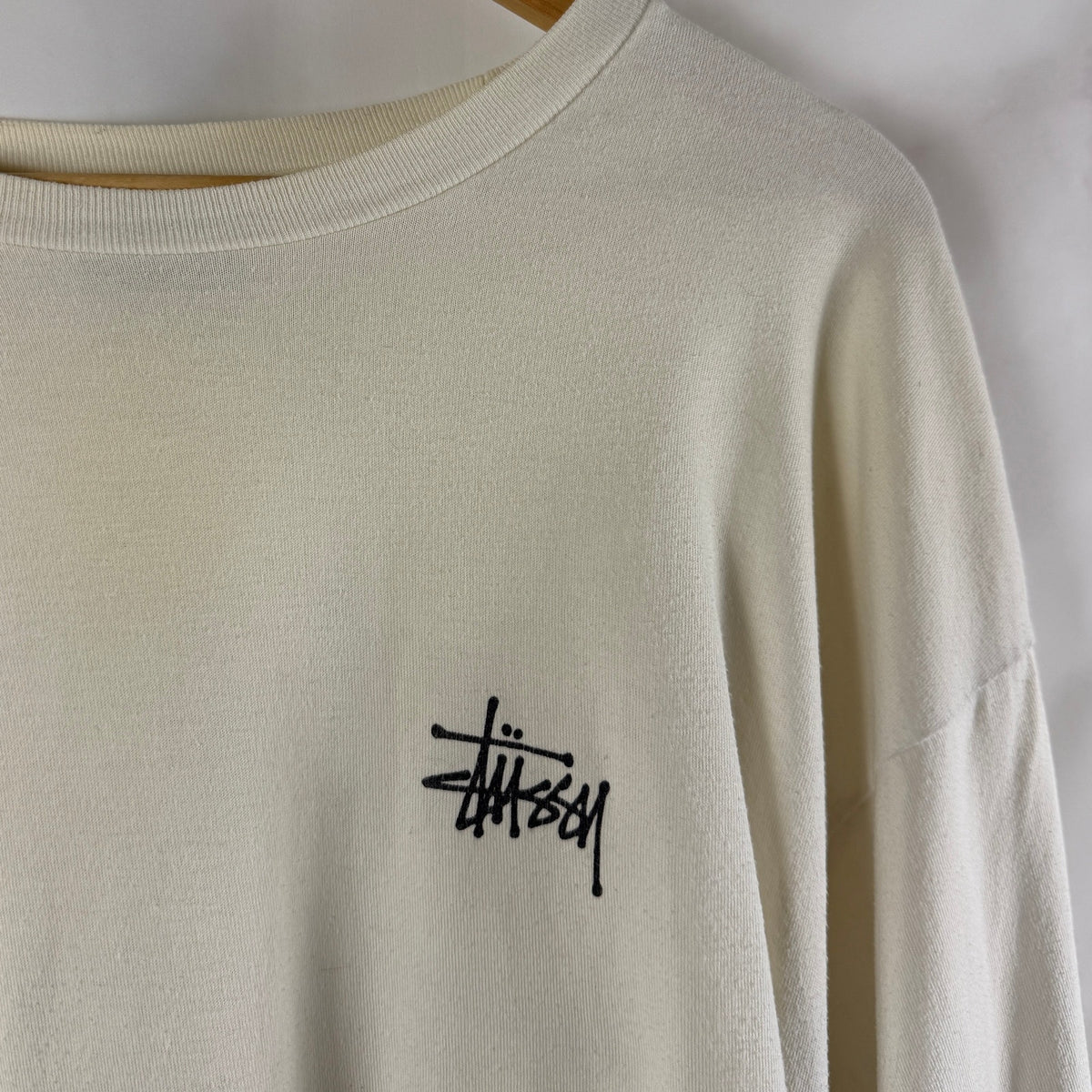 Stussy White Logo Longsleeve