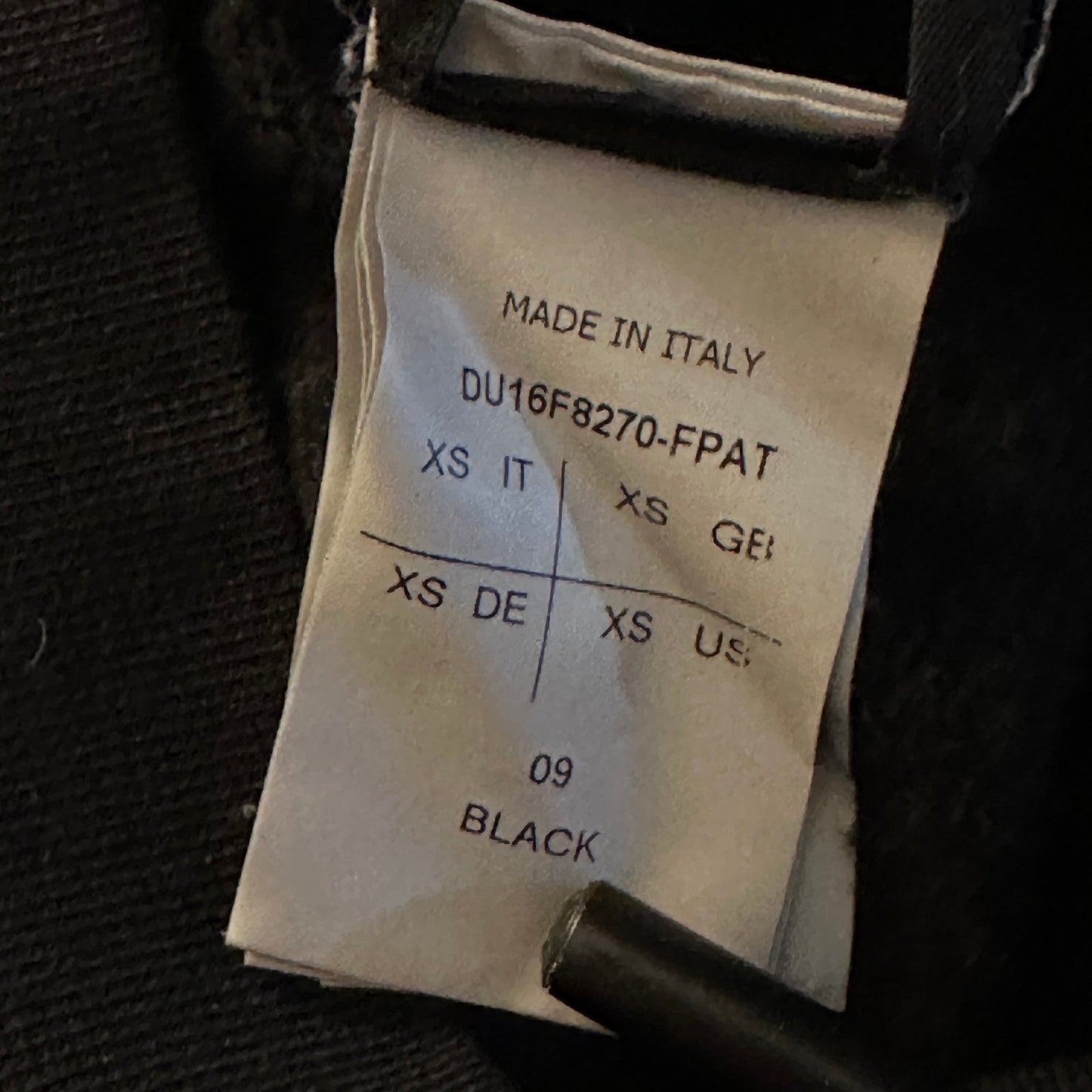 Rick Owens DRKSHDW F/W16 Black Patch Crewneck