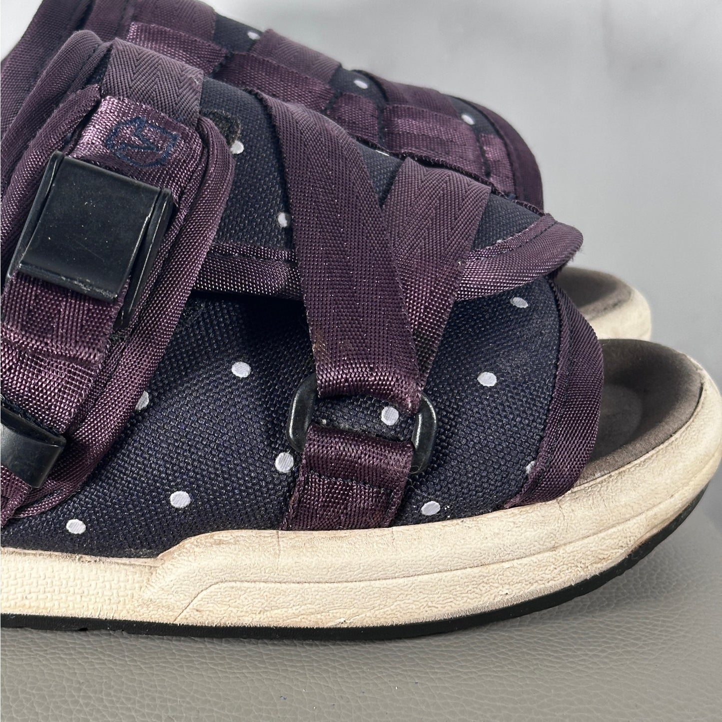 Visvim Navy Purple Polka Dot Christo