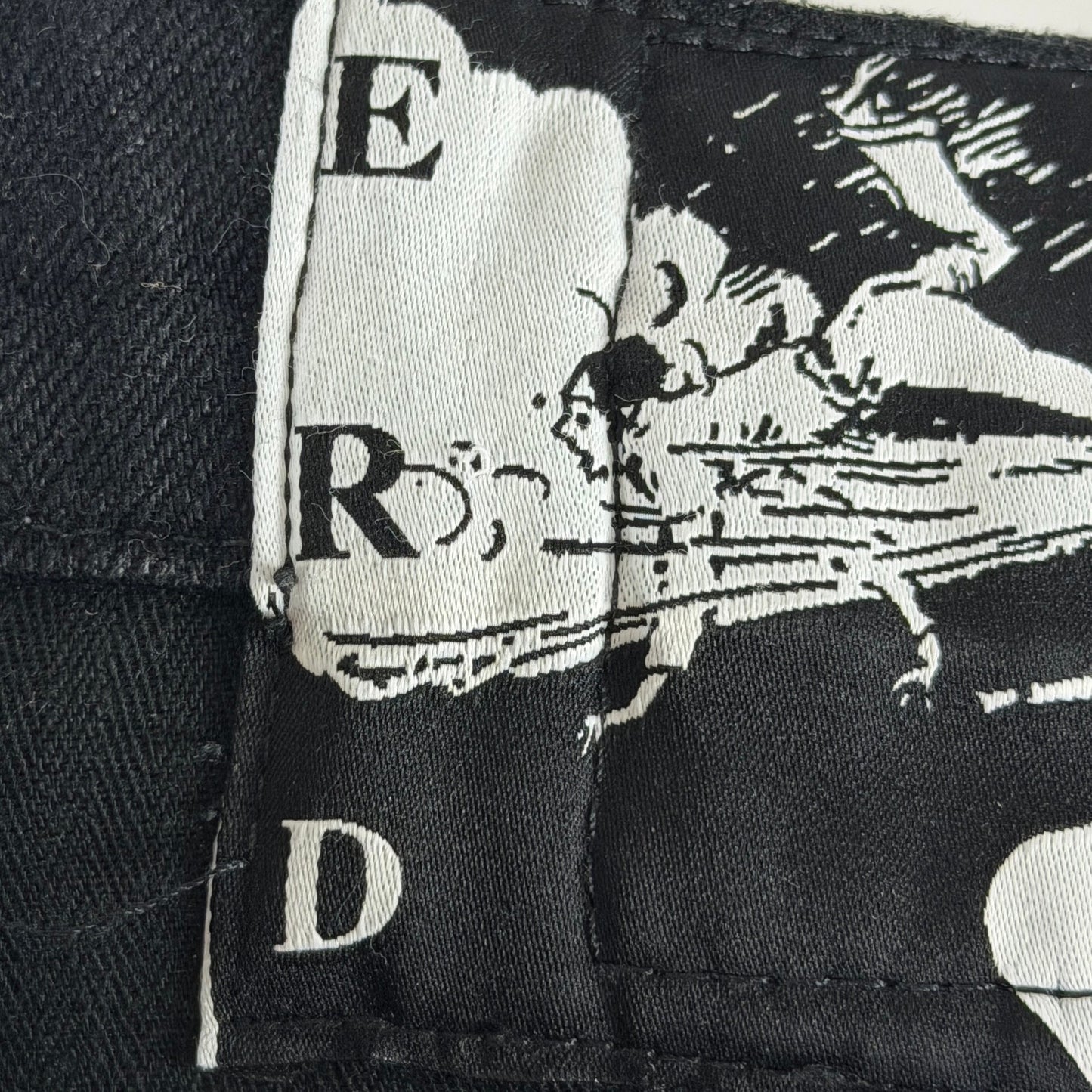 Enfants Riches Deprimes Double Knee Black Carpenter Pants