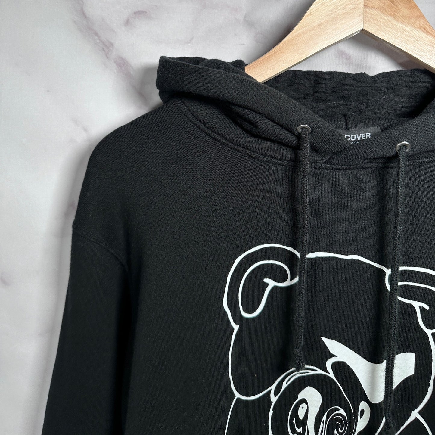 Undercover Black Warped GuruGuru Bear Hoodie